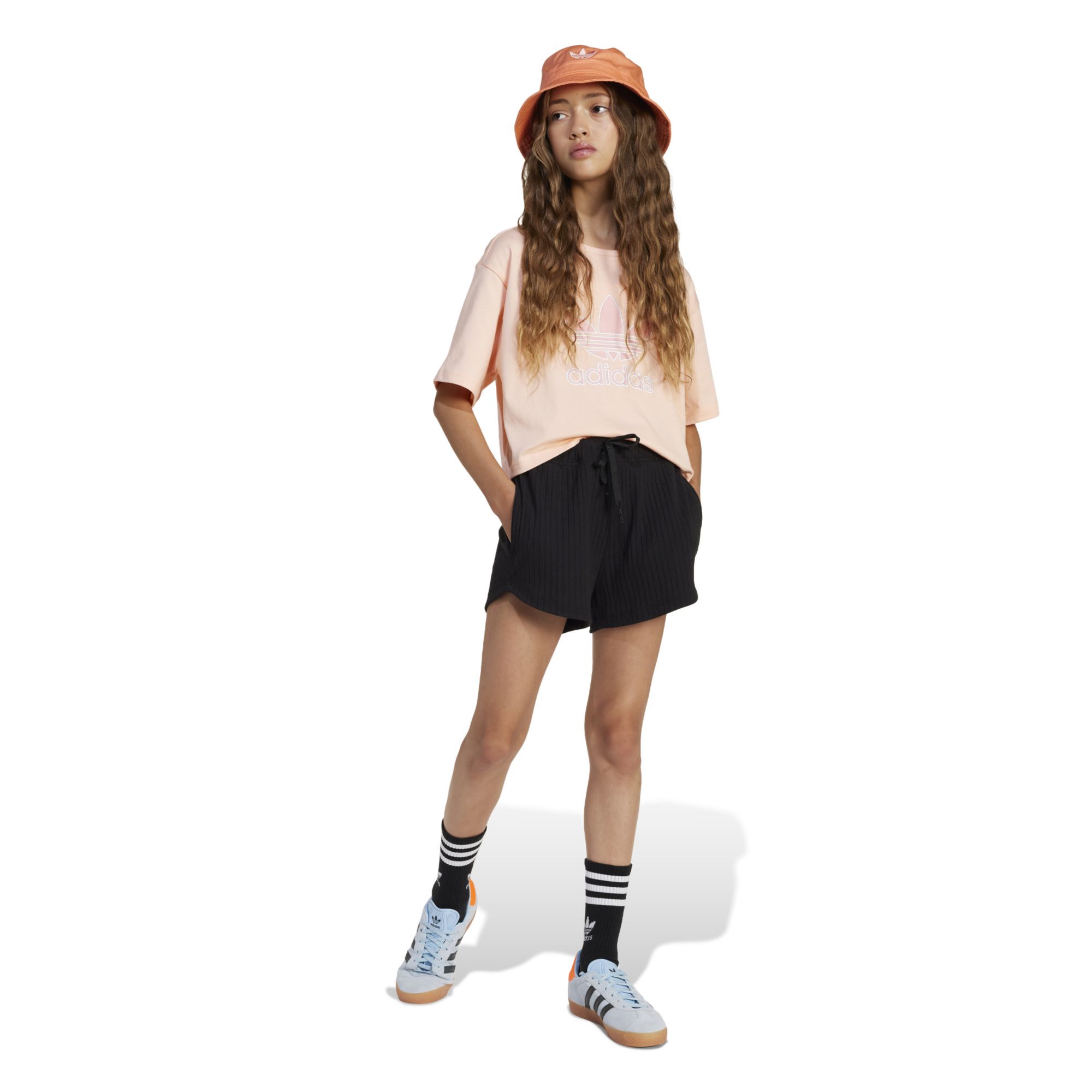 adidas Girls Ribbed Shorts product image