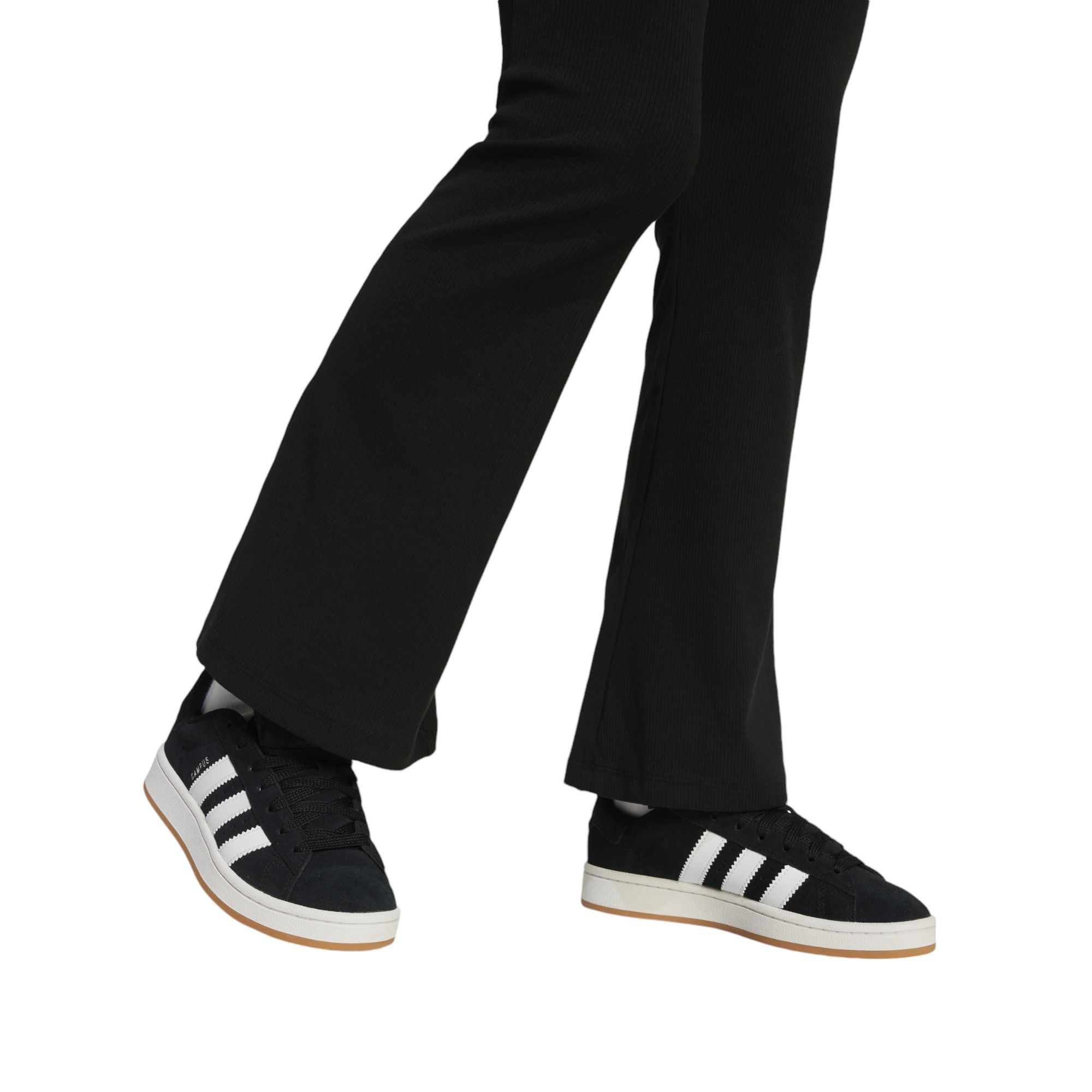 adidas Girls' Ribbed Flared Pants product image