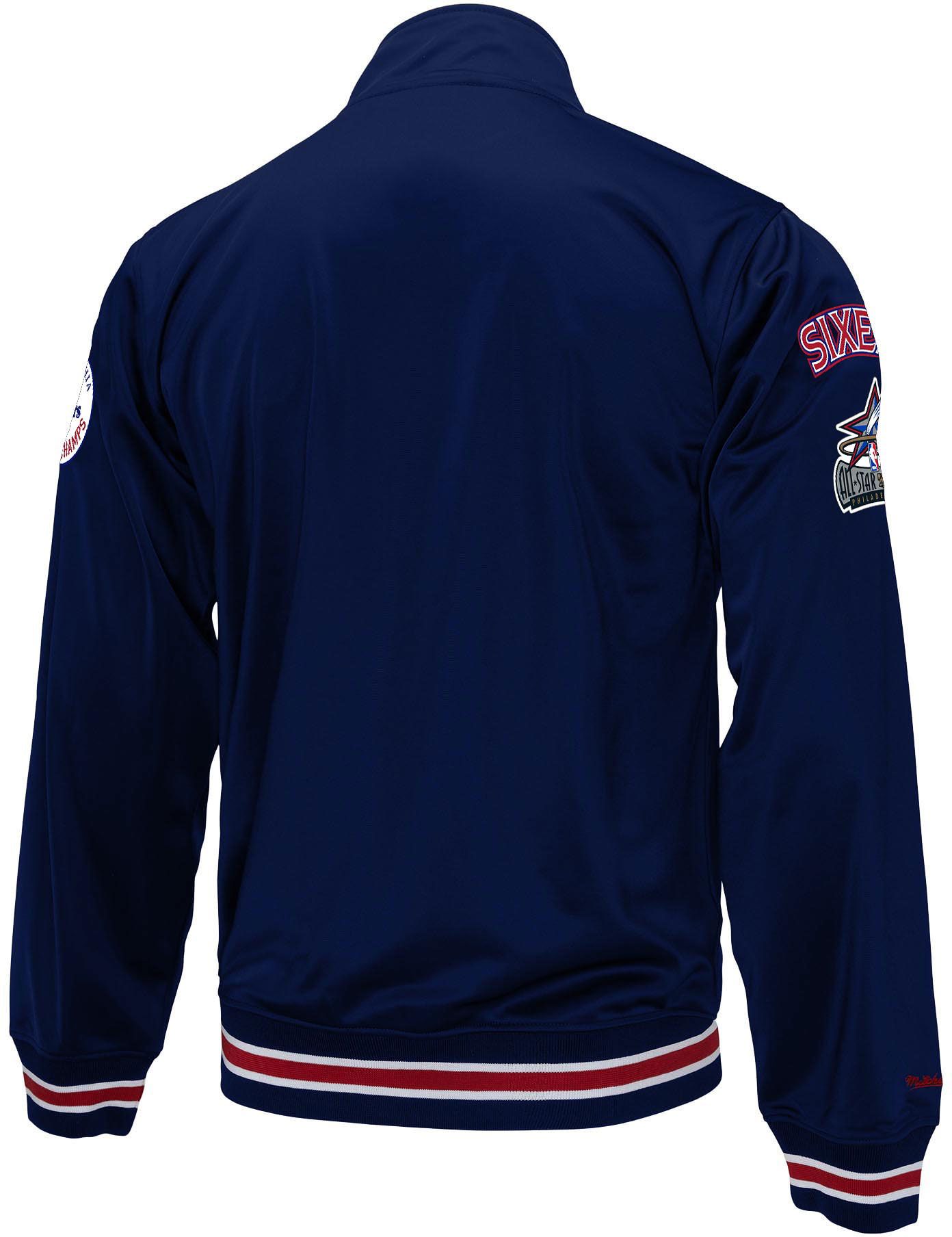 Mitchell & Ness Men's Philadelphia 76ers Royal Champ City Track Jacket product image