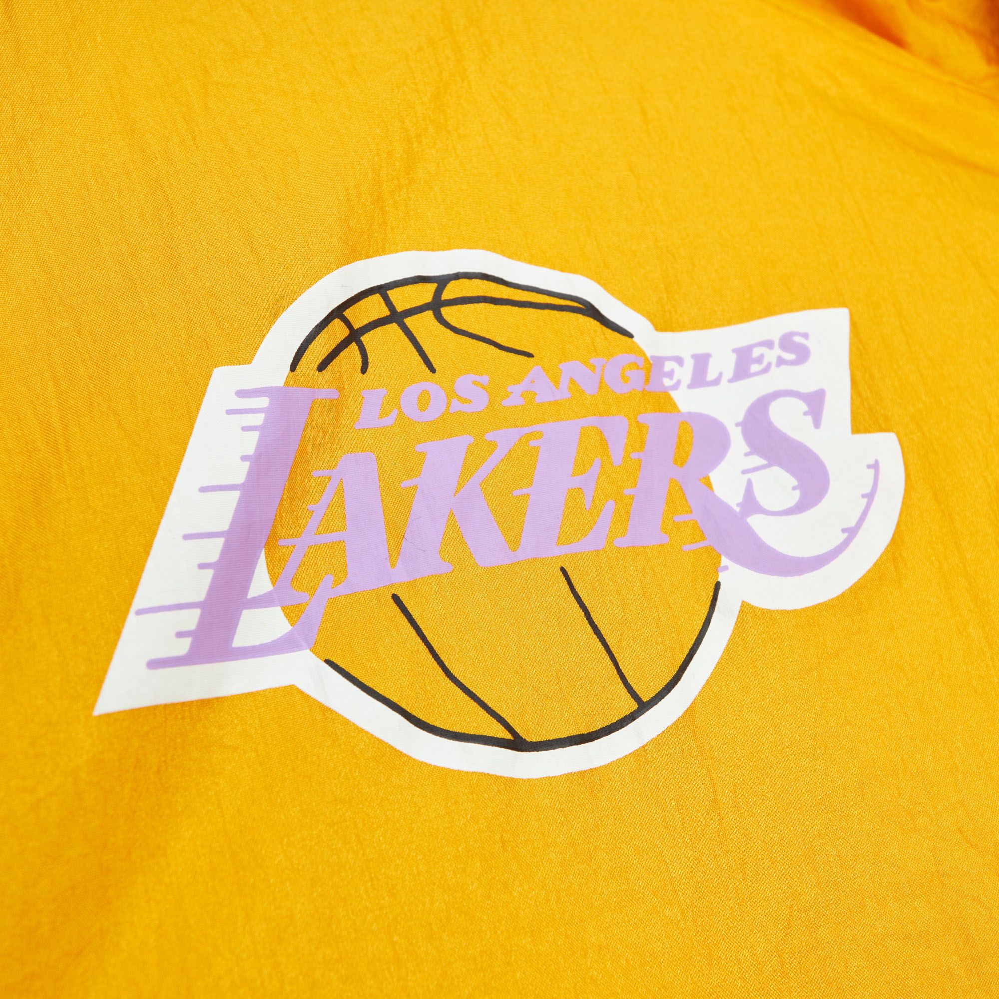 Mitchell and Ness Men's Los Angeles Lakers White Arch Windbreaker