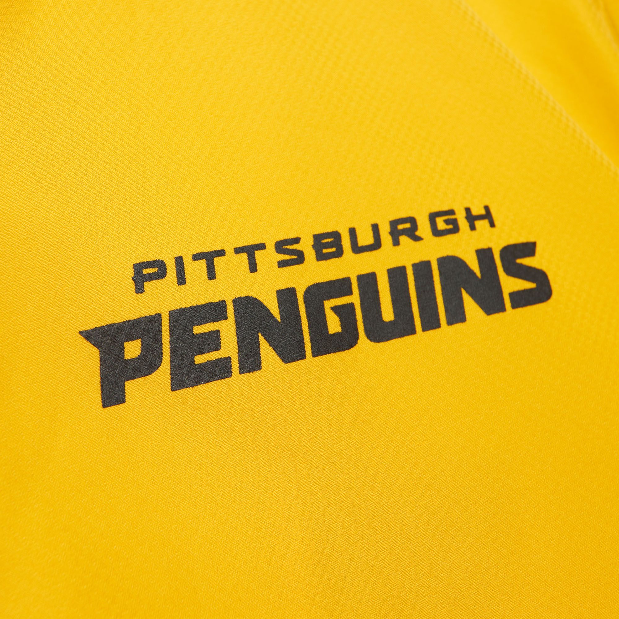 Mitchell & Ness Pittsburgh Penguins Team Black Windbreaker Jacket