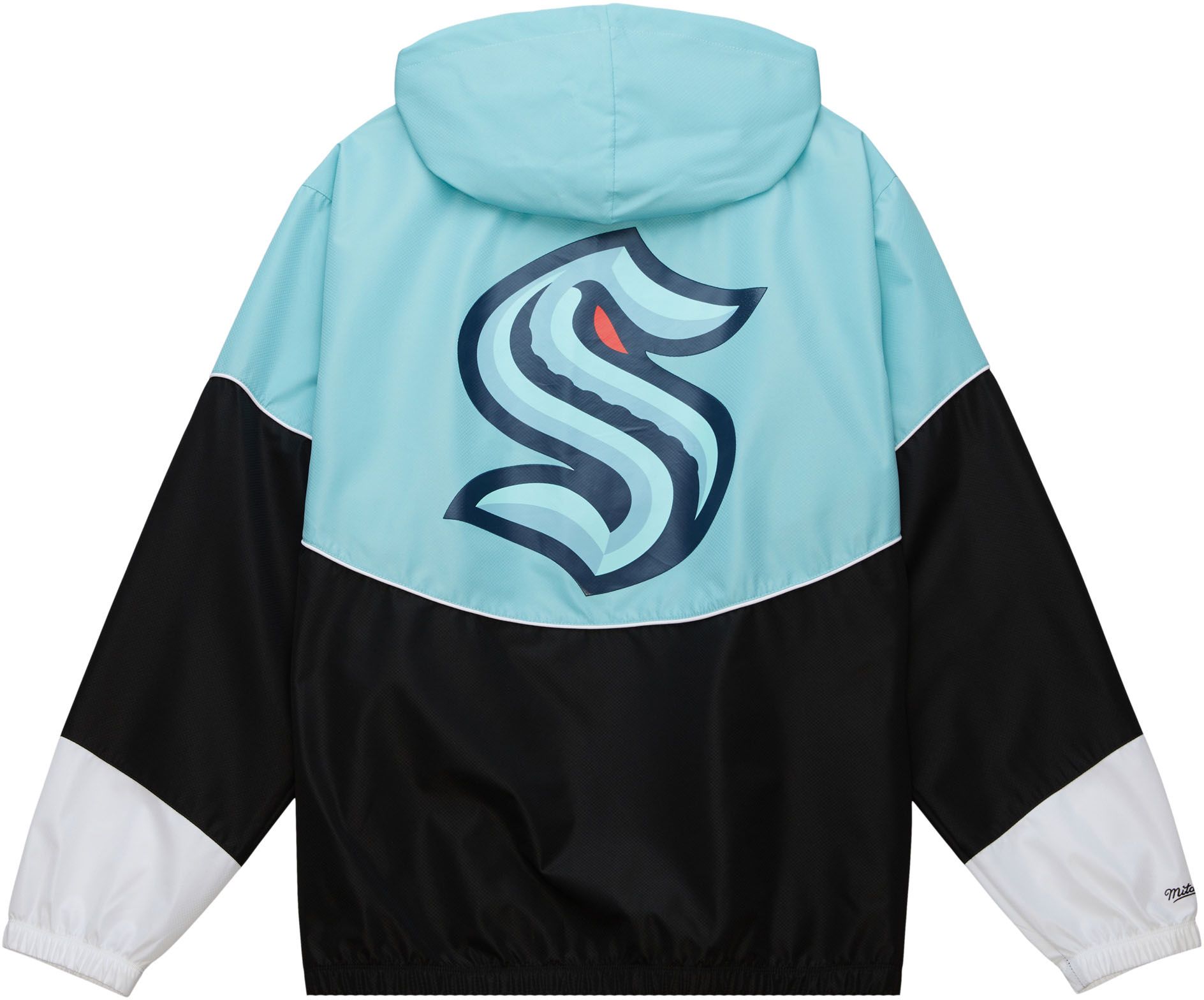 Mitchell & Ness Seattle Kraken Team Black Windbreaker Jacket