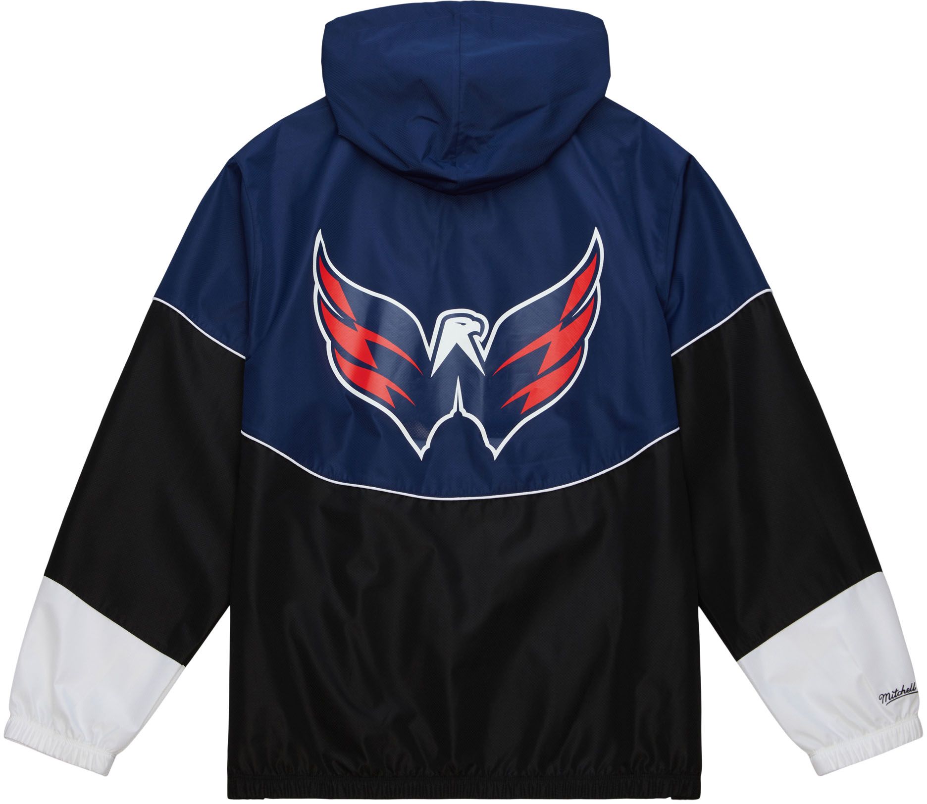 Mitchell & Ness Washington Capitals Team Black Windbreaker Jacket