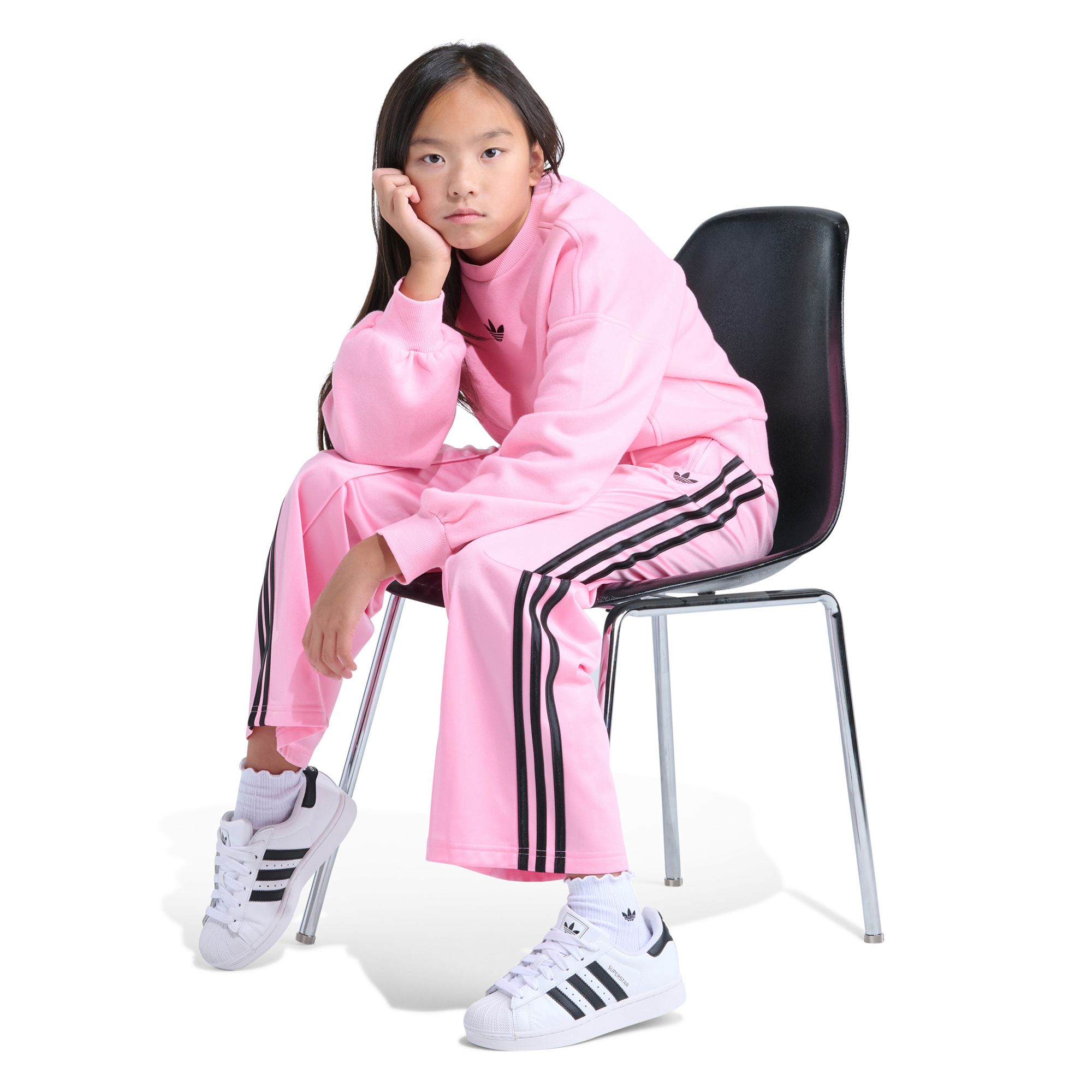 adidas Girls' Wide Leg Firebird Track Pants product image