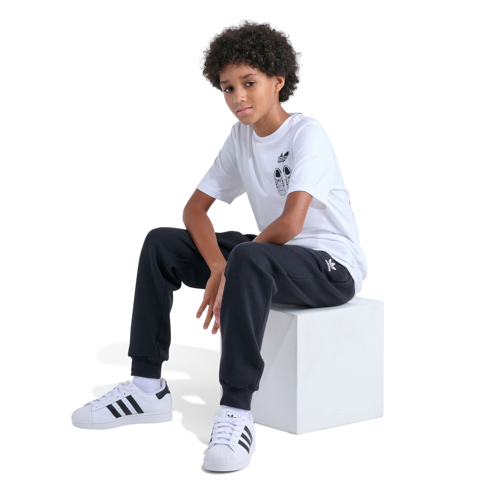 adidas Boys' Essential Heather 3-Stripe Fleece Jogger product image