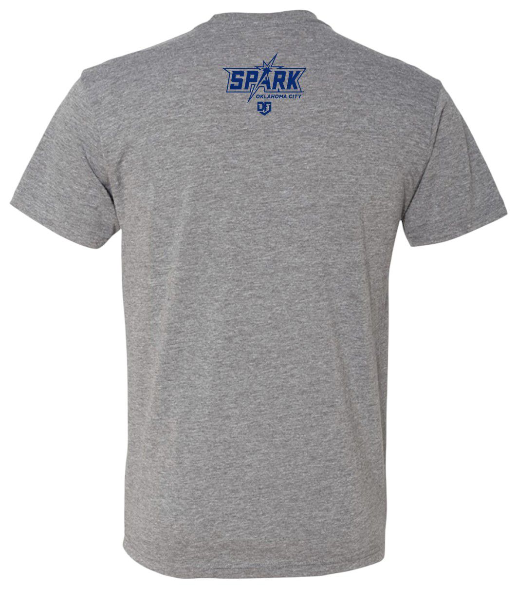 Driving Force Sports Men's Oklahoma City Spark Jayda Coleman #22 Grey T-Shirt product image