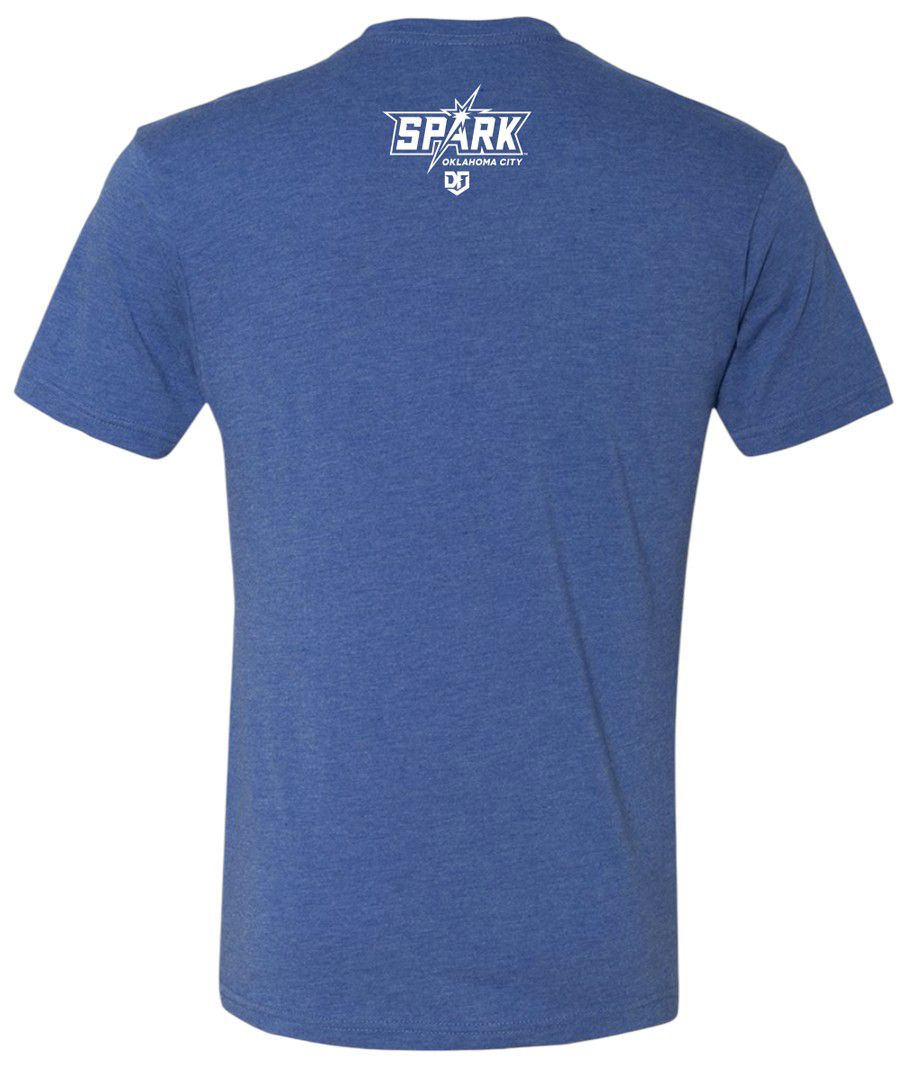 Driving Force Sports Men's Oklahoma City Spark Rylie Boone #0 Blue T-Shirt product image