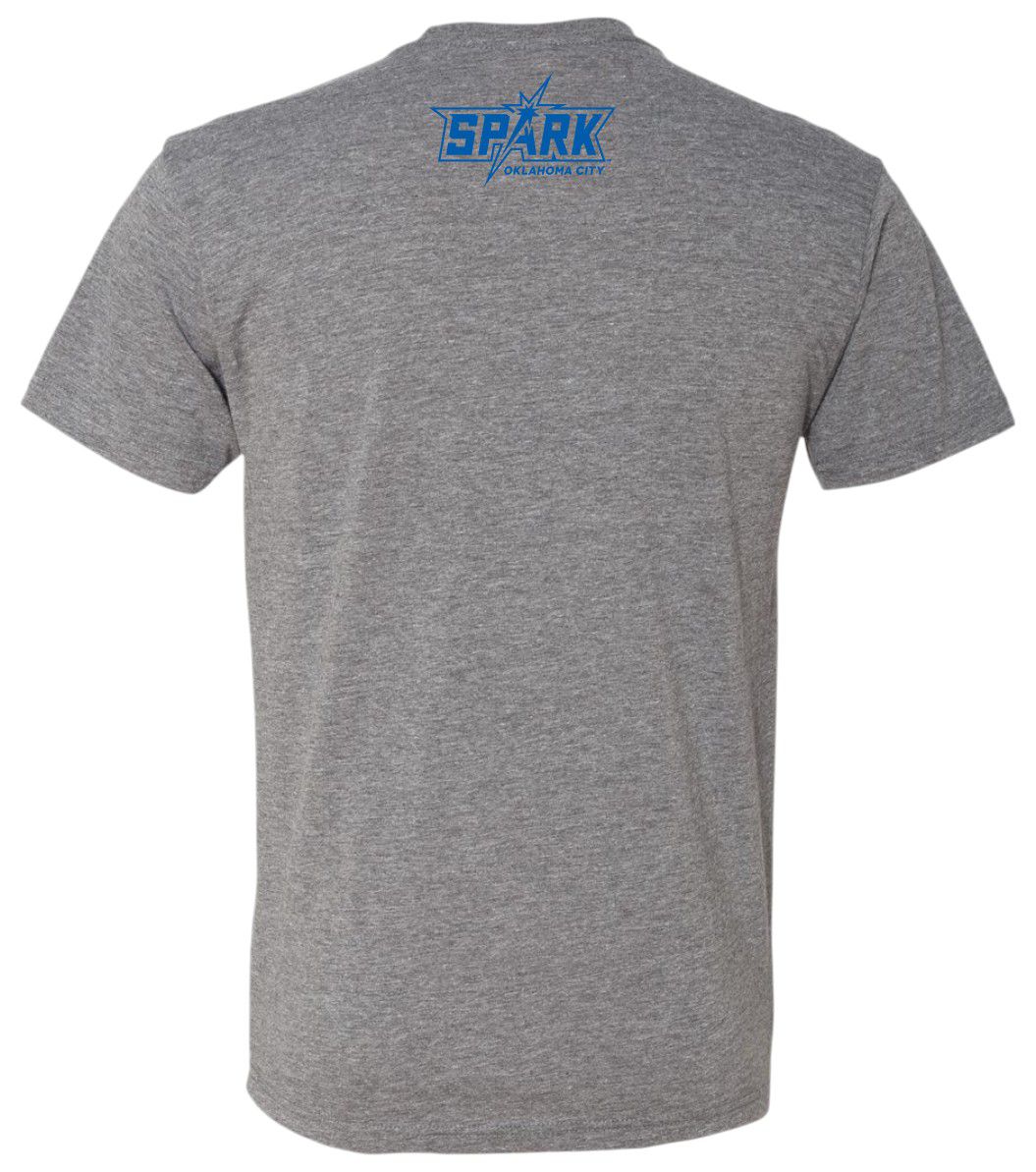 Driving Force Sports Men's Oklahoma City Spark Jocelyn Alo #78 Grey T-Shirt product image