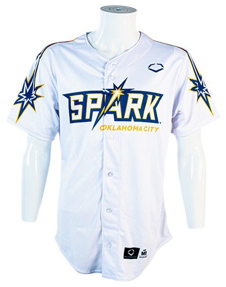 Driving Force Sports Men's Oklahoma City Spark White Softball Jersey product image