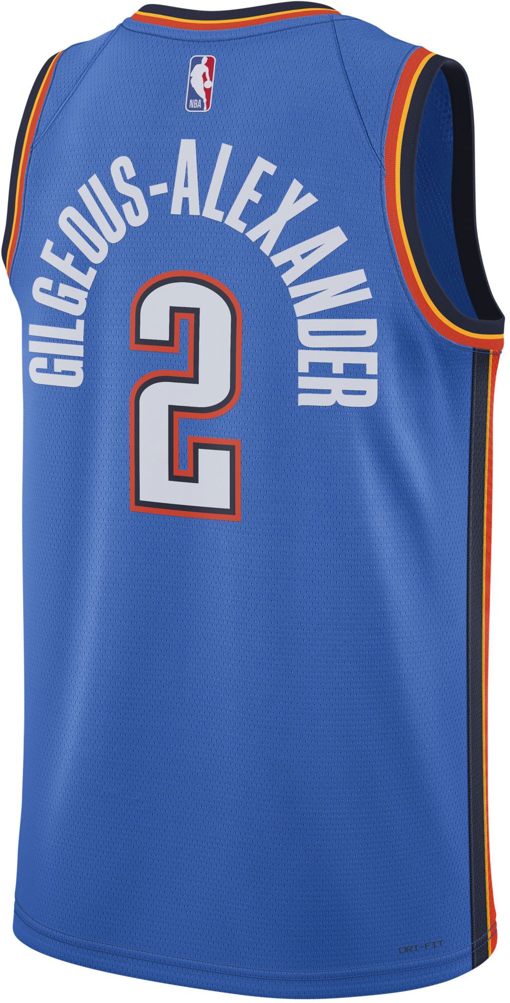 Nike Adult Oklahoma City Thunder Shai Gilgeous-Alexander #2 Swingman Icon Jersey product image