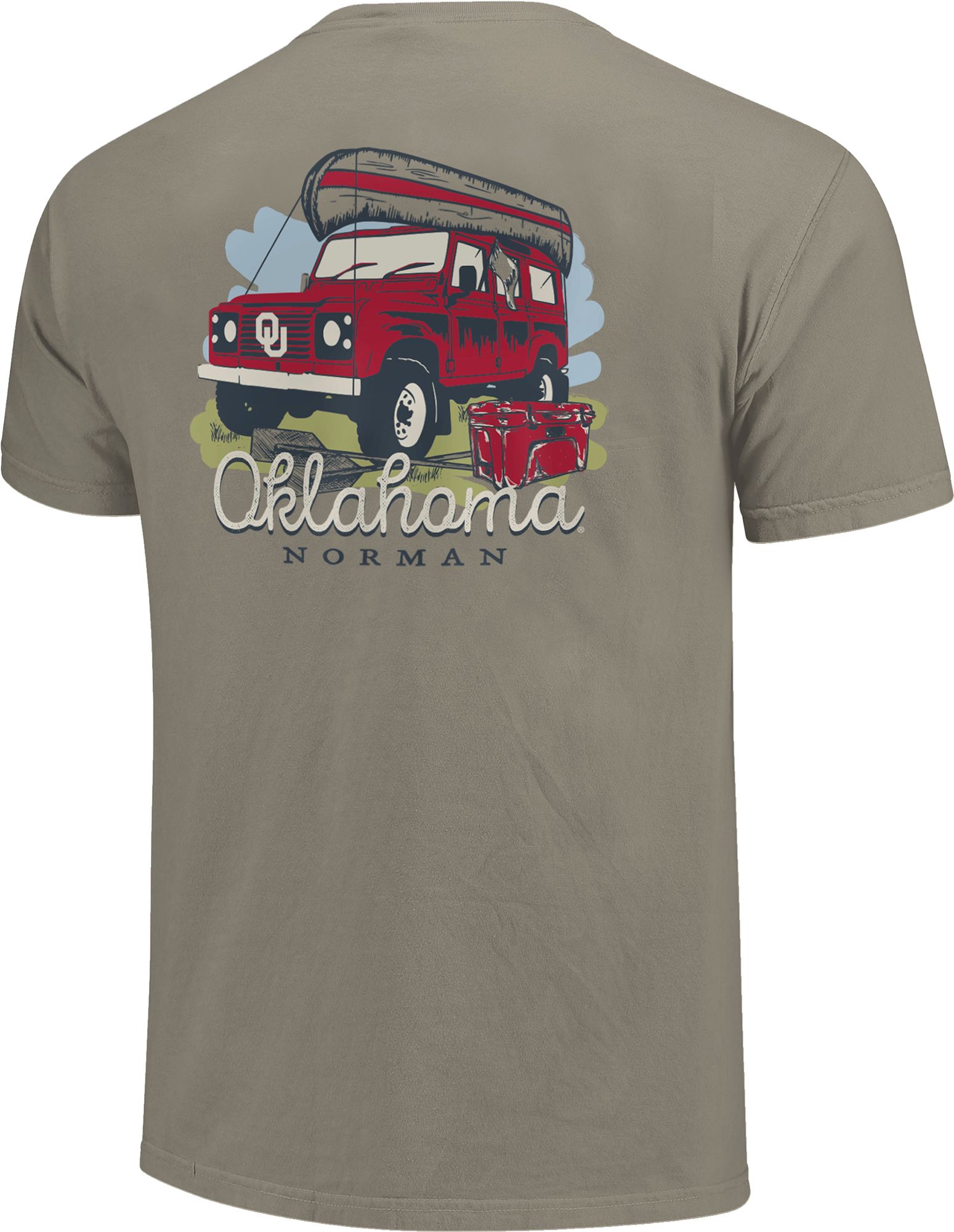 Image One Adult Oklahoma Sooners Grey Springtime Adventure T-Shirt product image