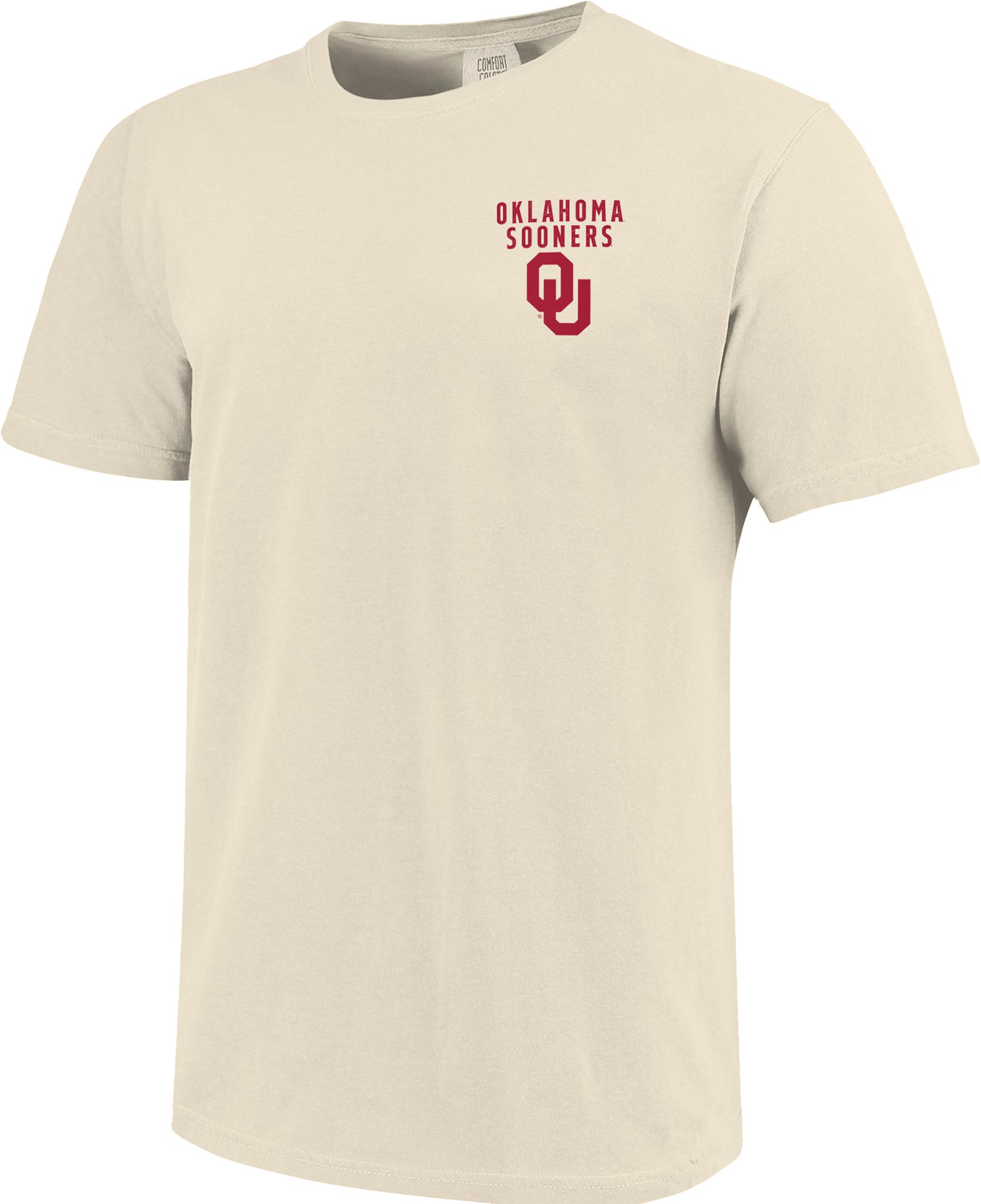 Image One Men's Oklahoma Sooners Ivory Mascot Local T-Shirt