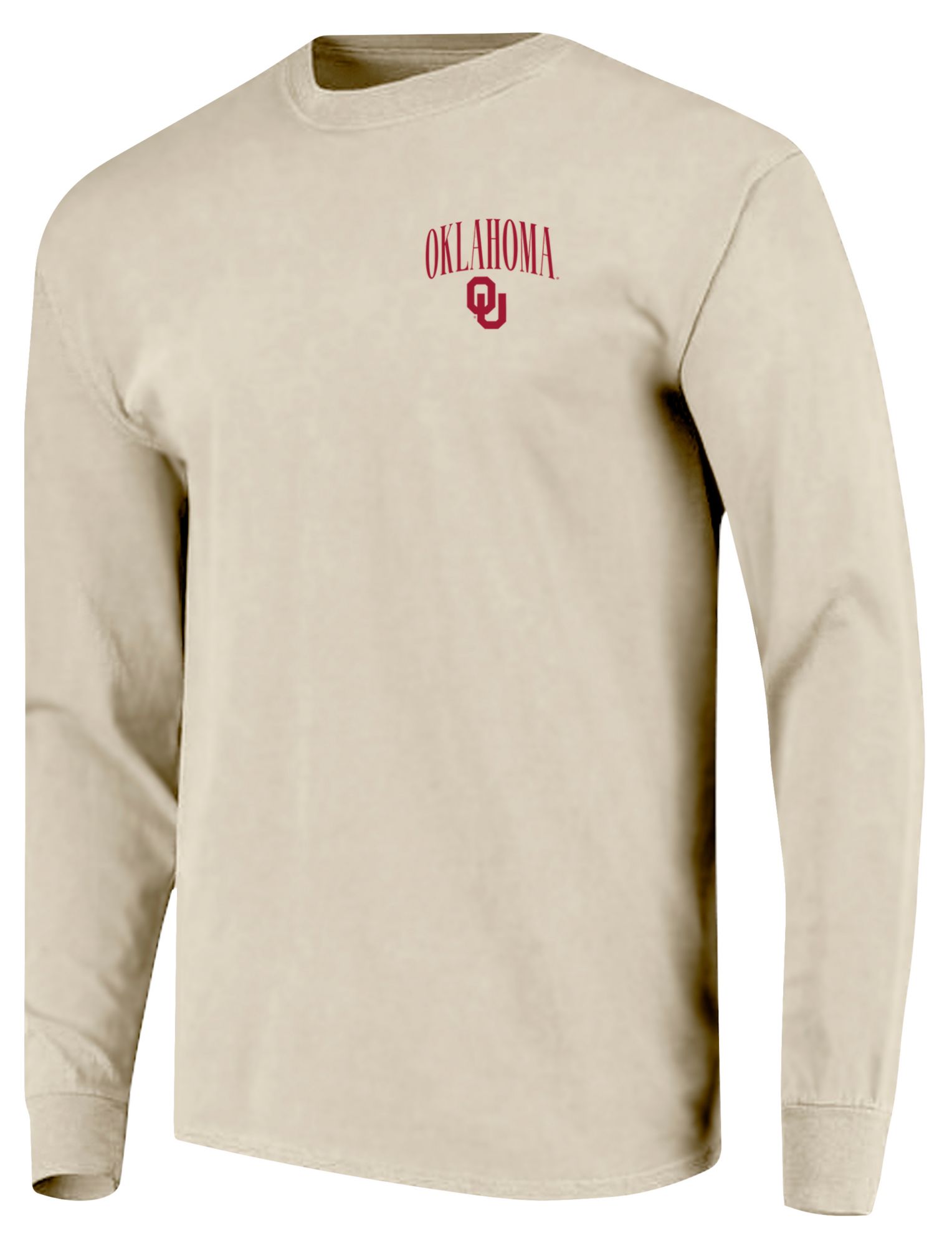 Image One Men's Oklahoma Sooners Ivory IV 90s Print Long Sleeve T-Shirt product image