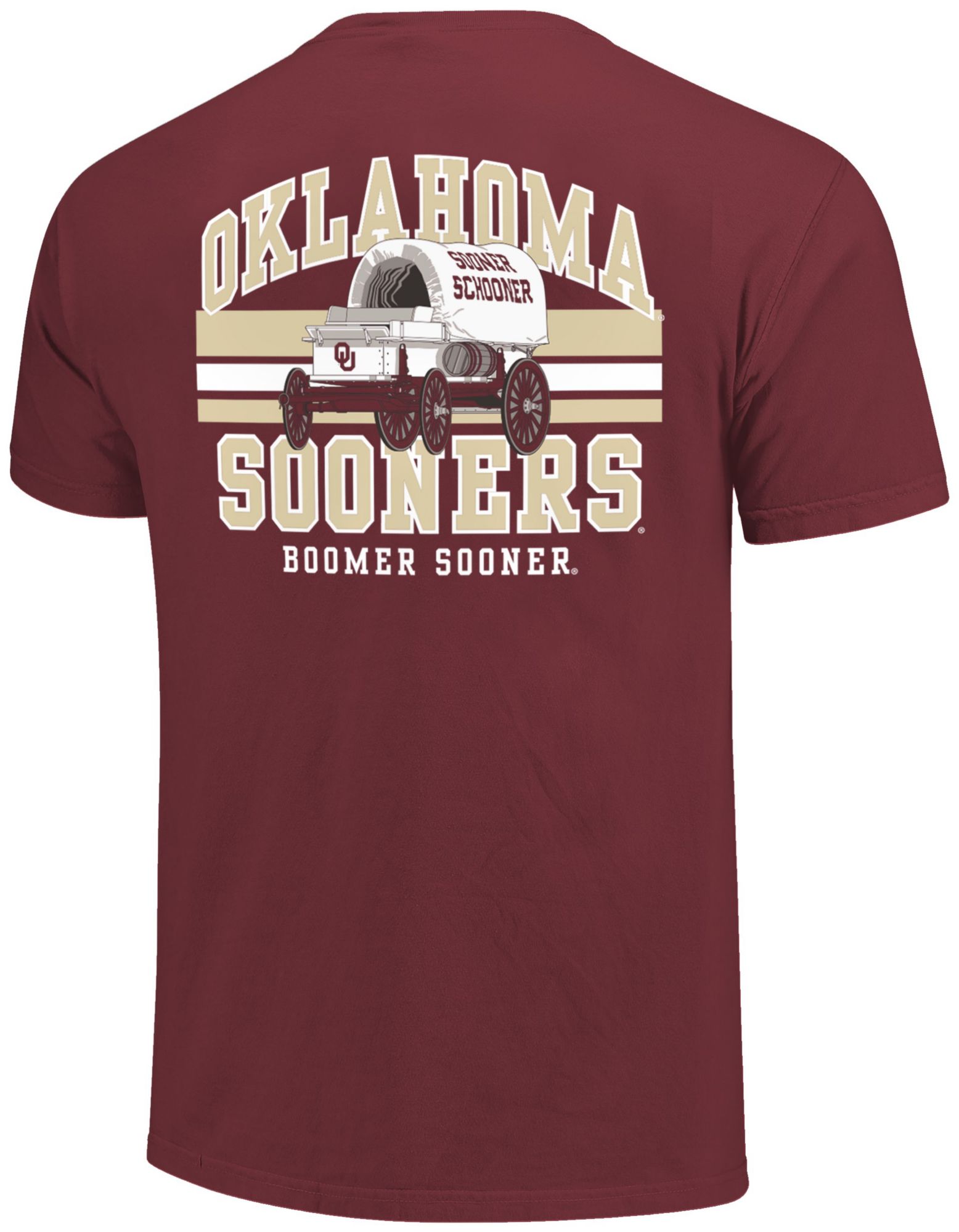 Image One Men's Oklahoma Sooners Chili Mascot Arched Short Sleeve T-Shirt product image