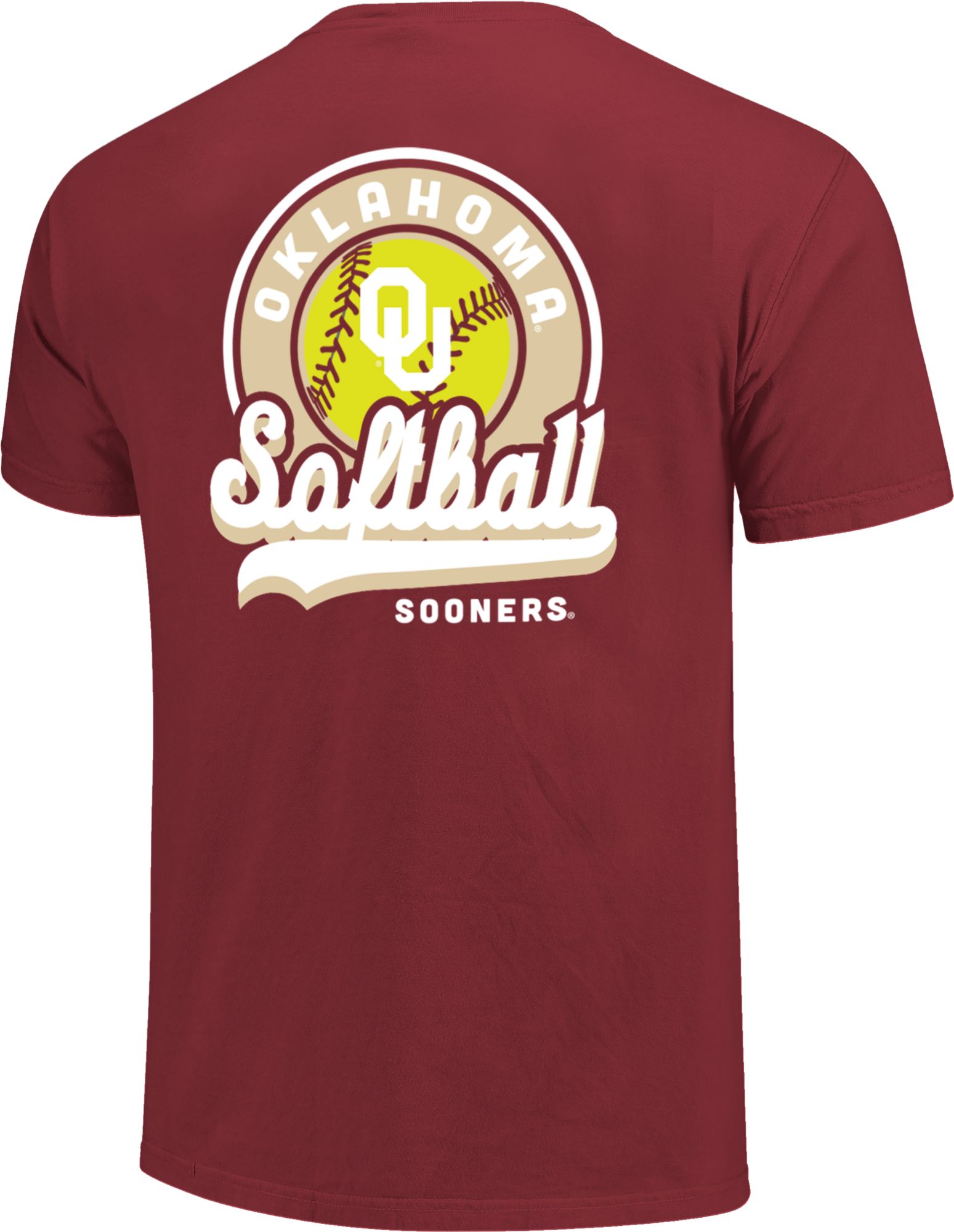 Image One Men's Oklahoma Sooners Chili Script Softball T-Shirt product image