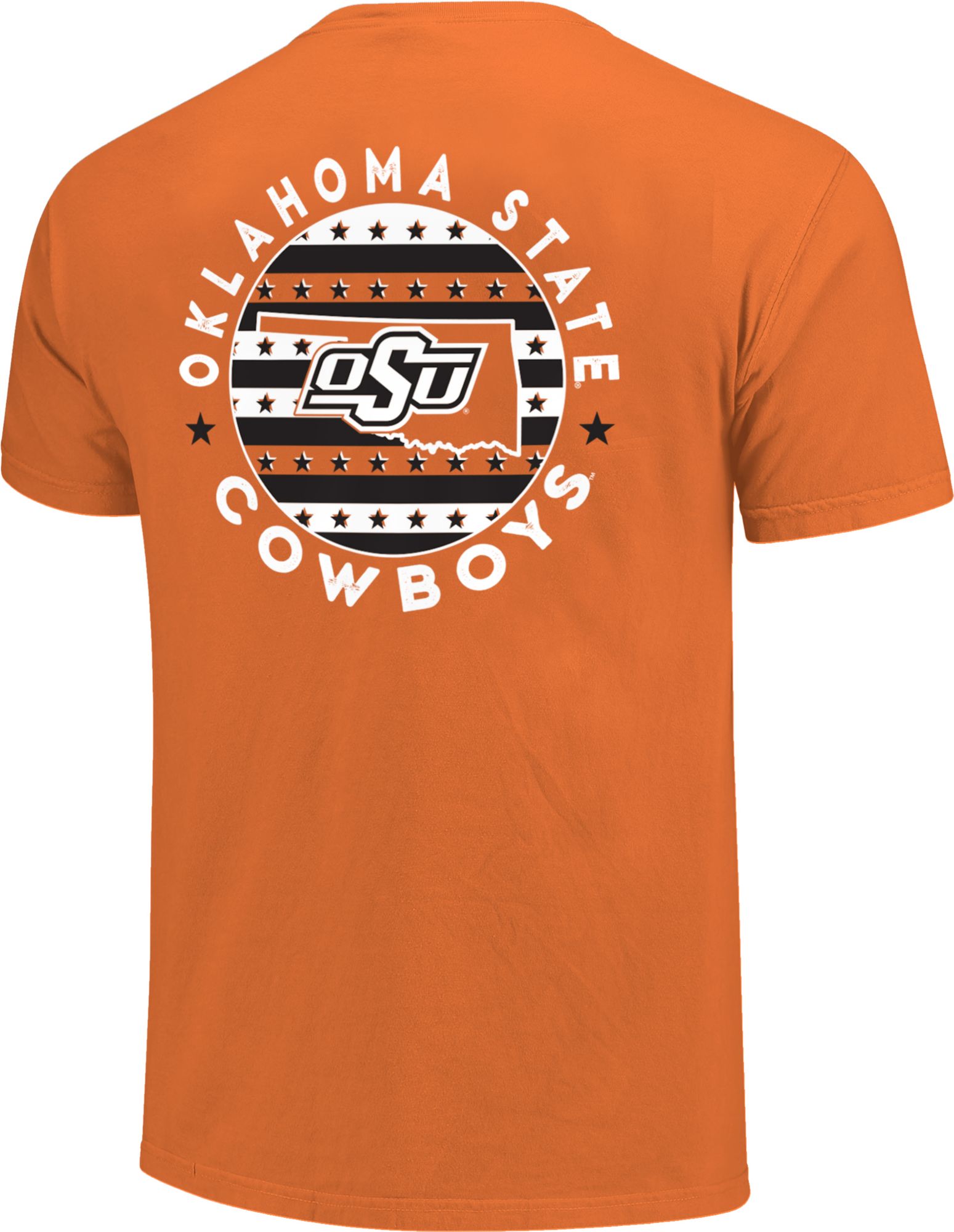 Image One Men's Oklahoma State Cowboys Orange Circle Graphic T-Shirt