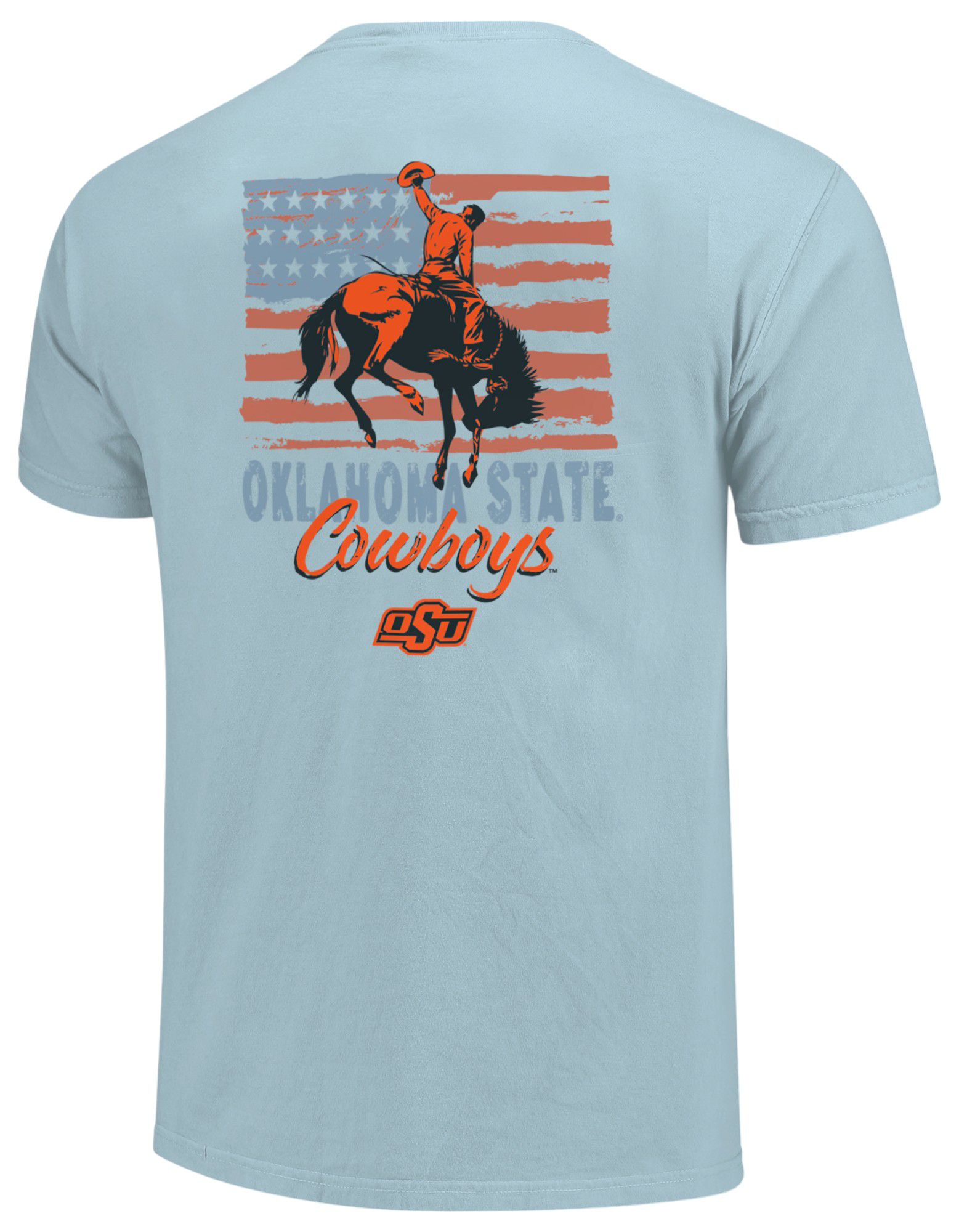 Image One Adult Oklahoma State Cowboys Americana Light Blue T-Shirt product image