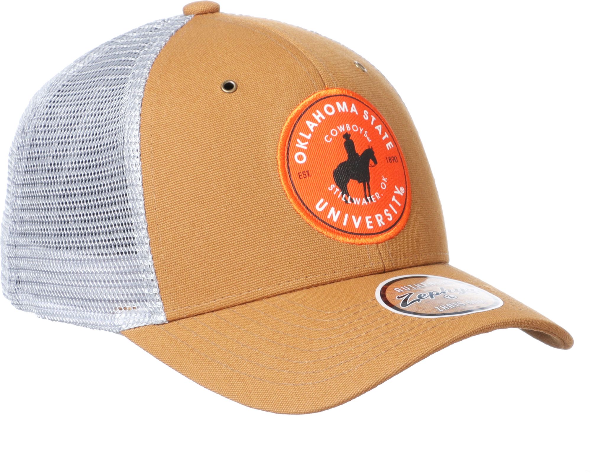 Zephyr Men's Oklahoma State Cowboys Brown Trailhead Adjustable Hat product image
