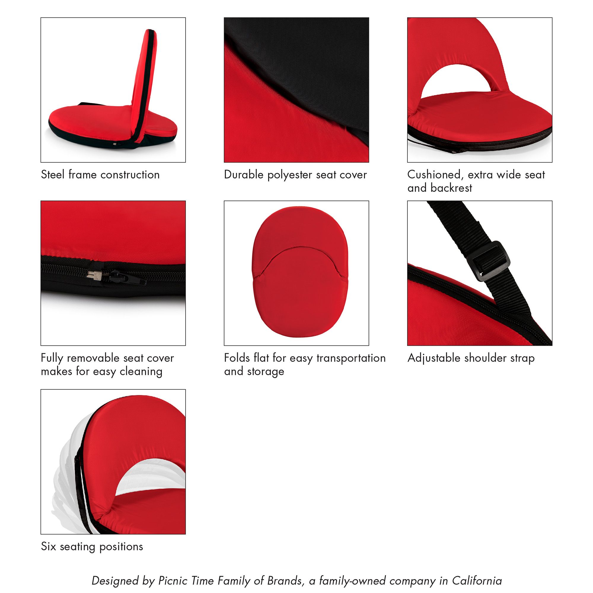 Picnic Time Oniva Portable Reclining Stadium Seat product image