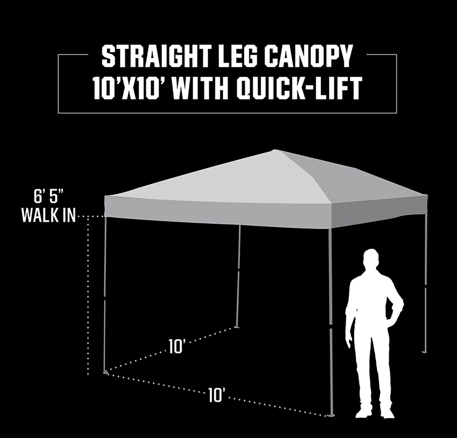DSG 10'x10' Quick Lift Straight Leg Canopy product image