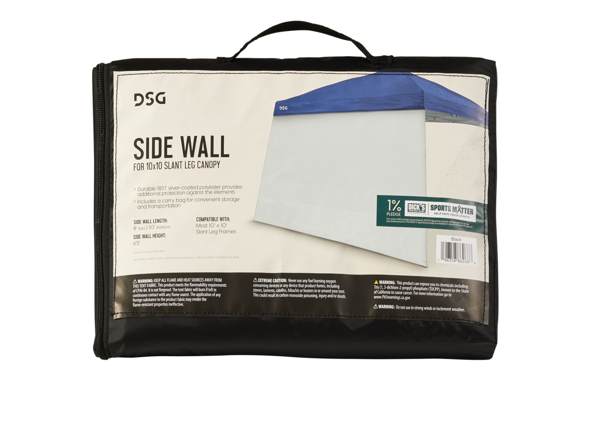 DSG 10'x10' Slant Leg Canopy Sidewall product image