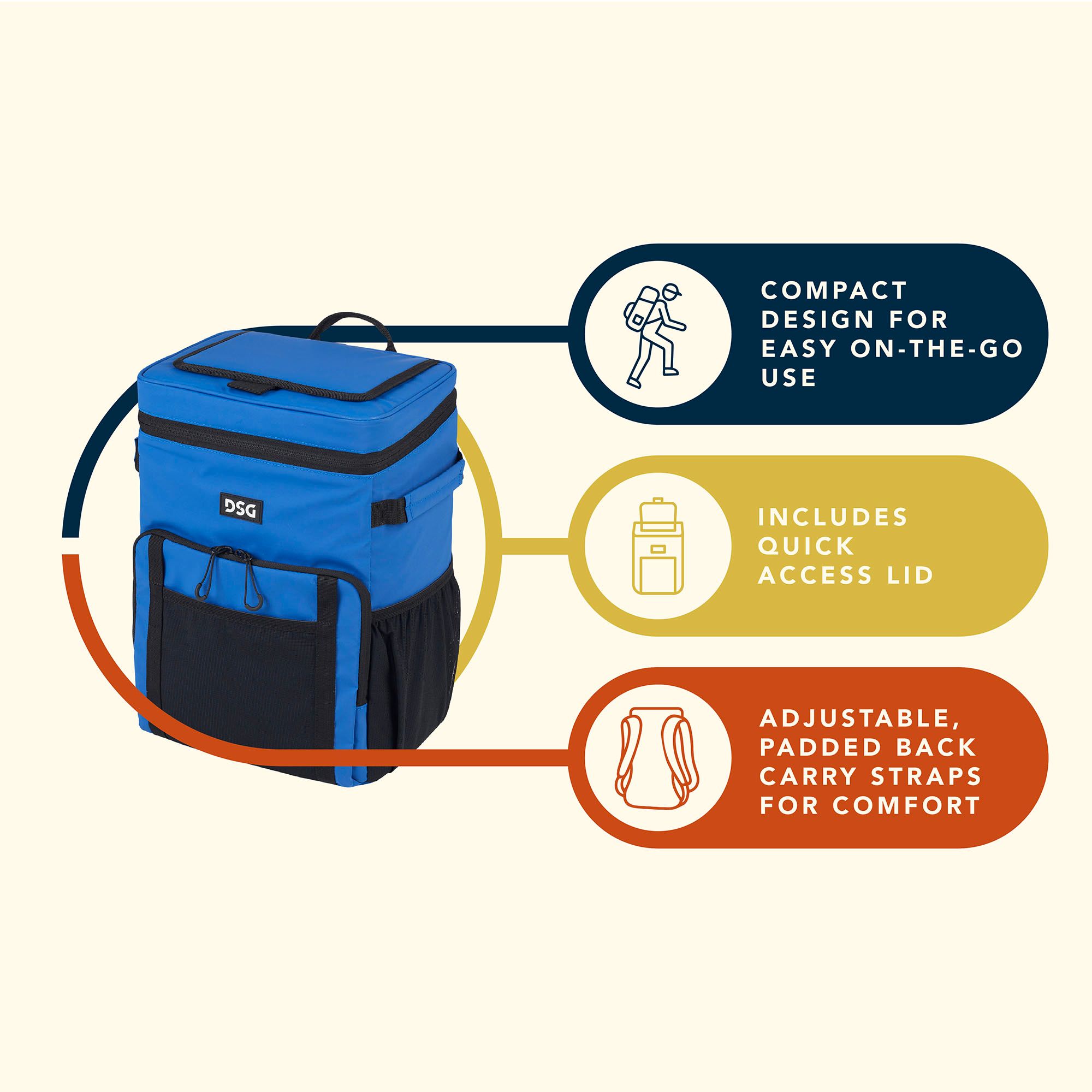 DSG Rally 20 Can Backpack Cooler product image