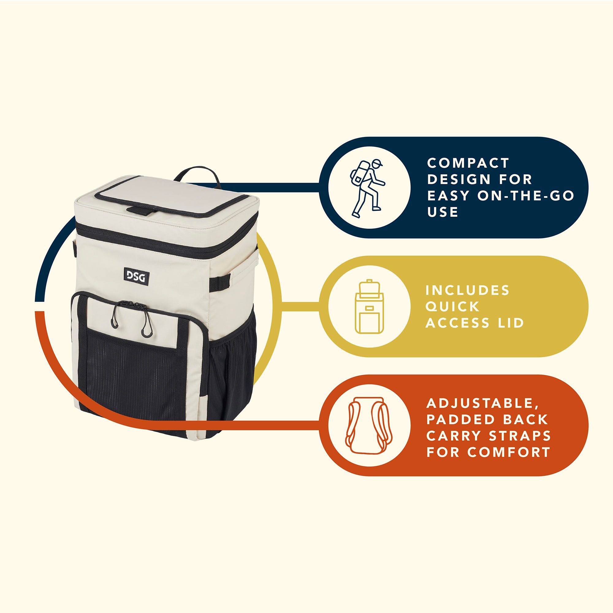 DSG Rally 20 Can Backpack Cooler product image