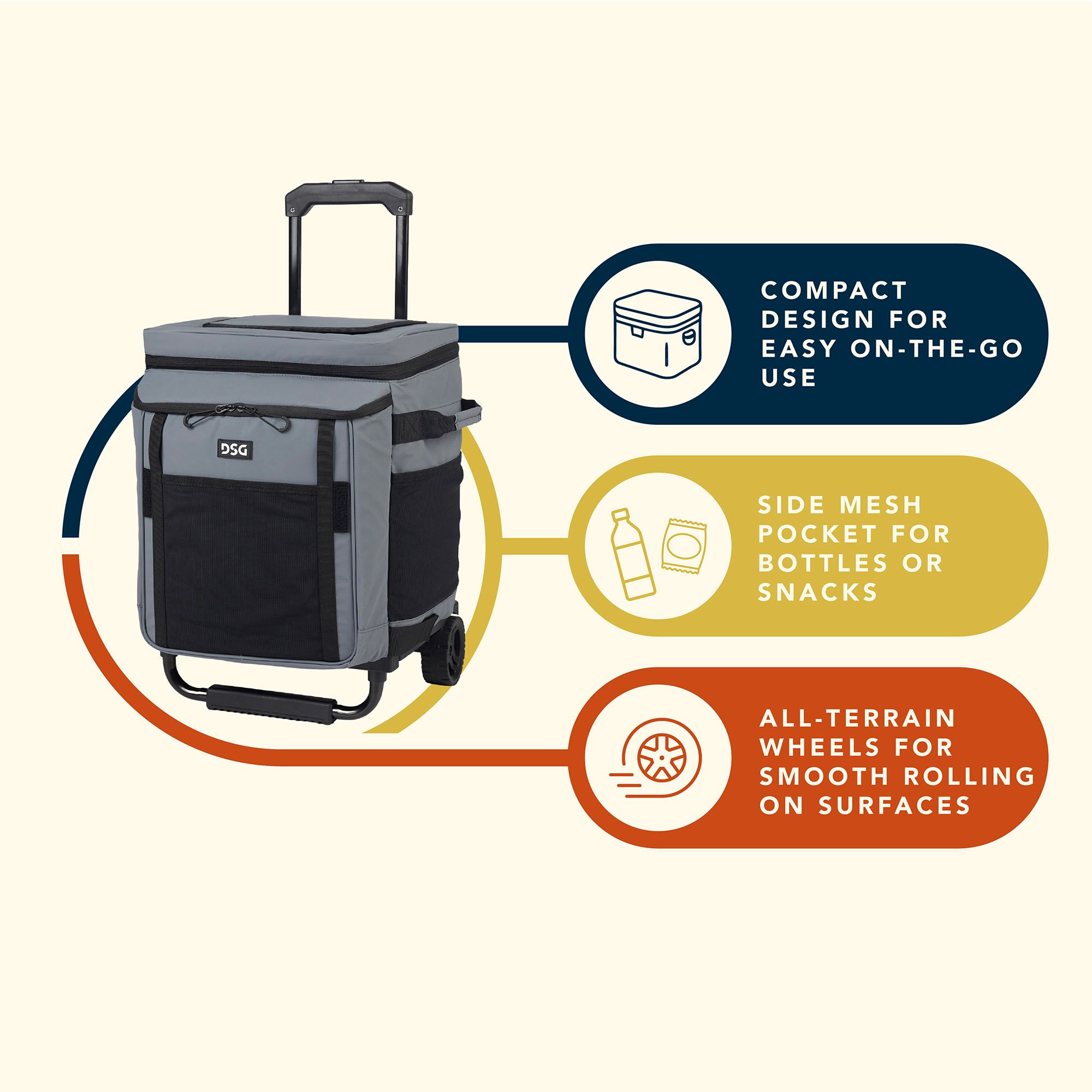 DSG Rally 50 Can Wheeled Cooler product image