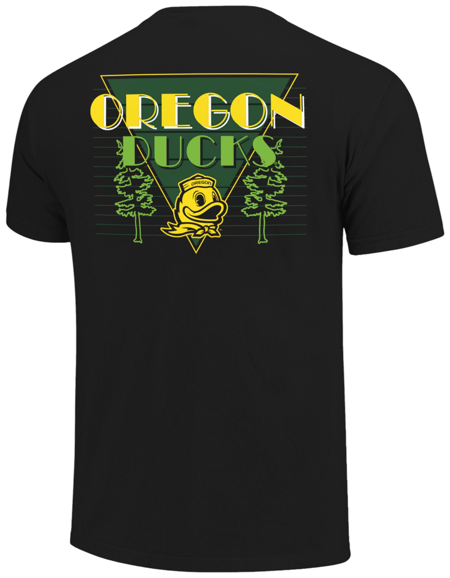Image One Men's Oregon Ducks Black Triangle T-Shirt product image