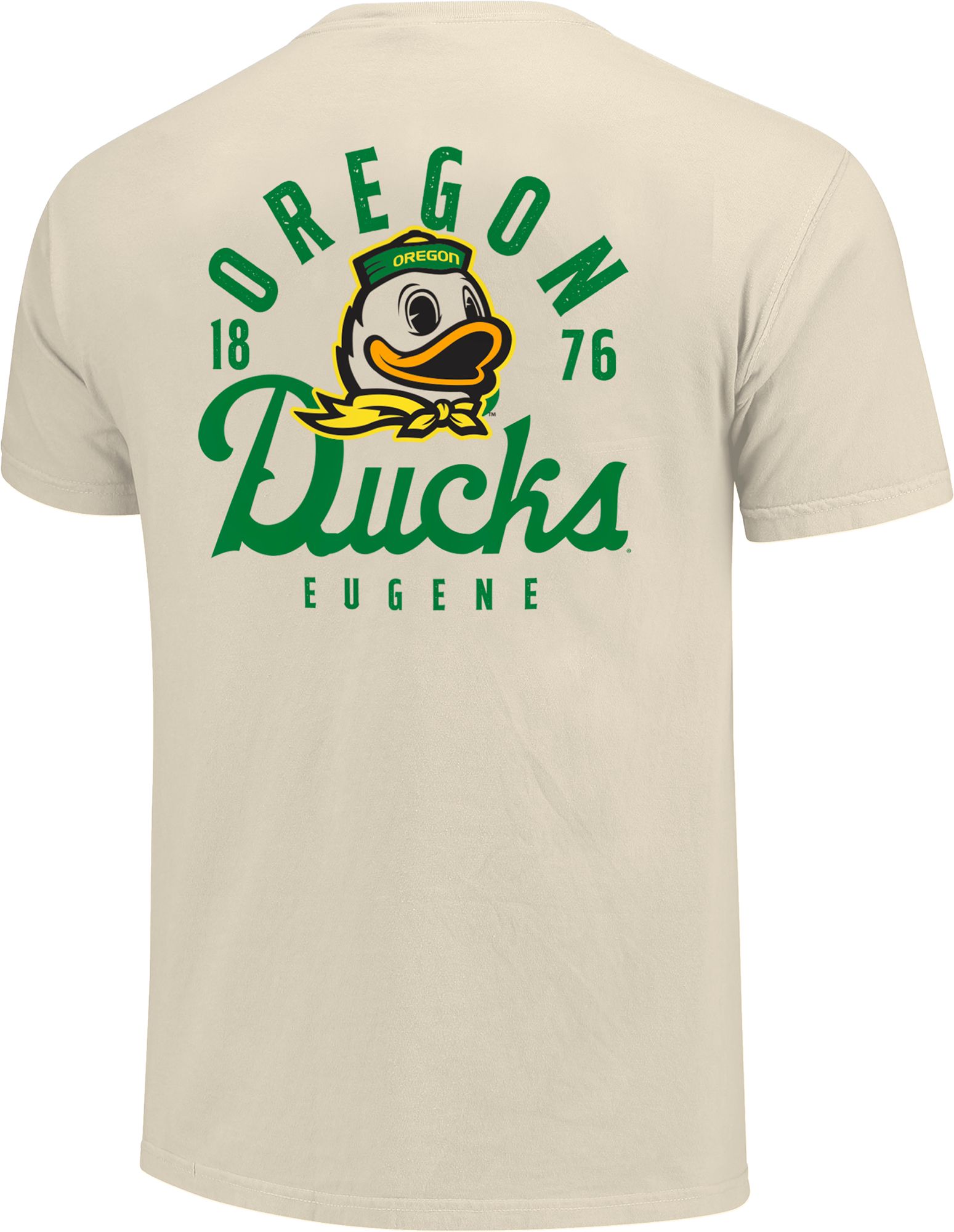 Image One Men's Oregon Ducks Ivory Mascot Local T-Shirt product image