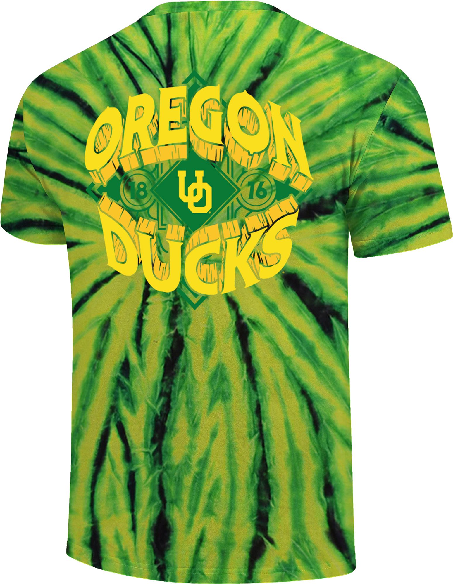 Image One Men's Oregon Ducks Tie Dye  Short Sleeve T-Shirt product image