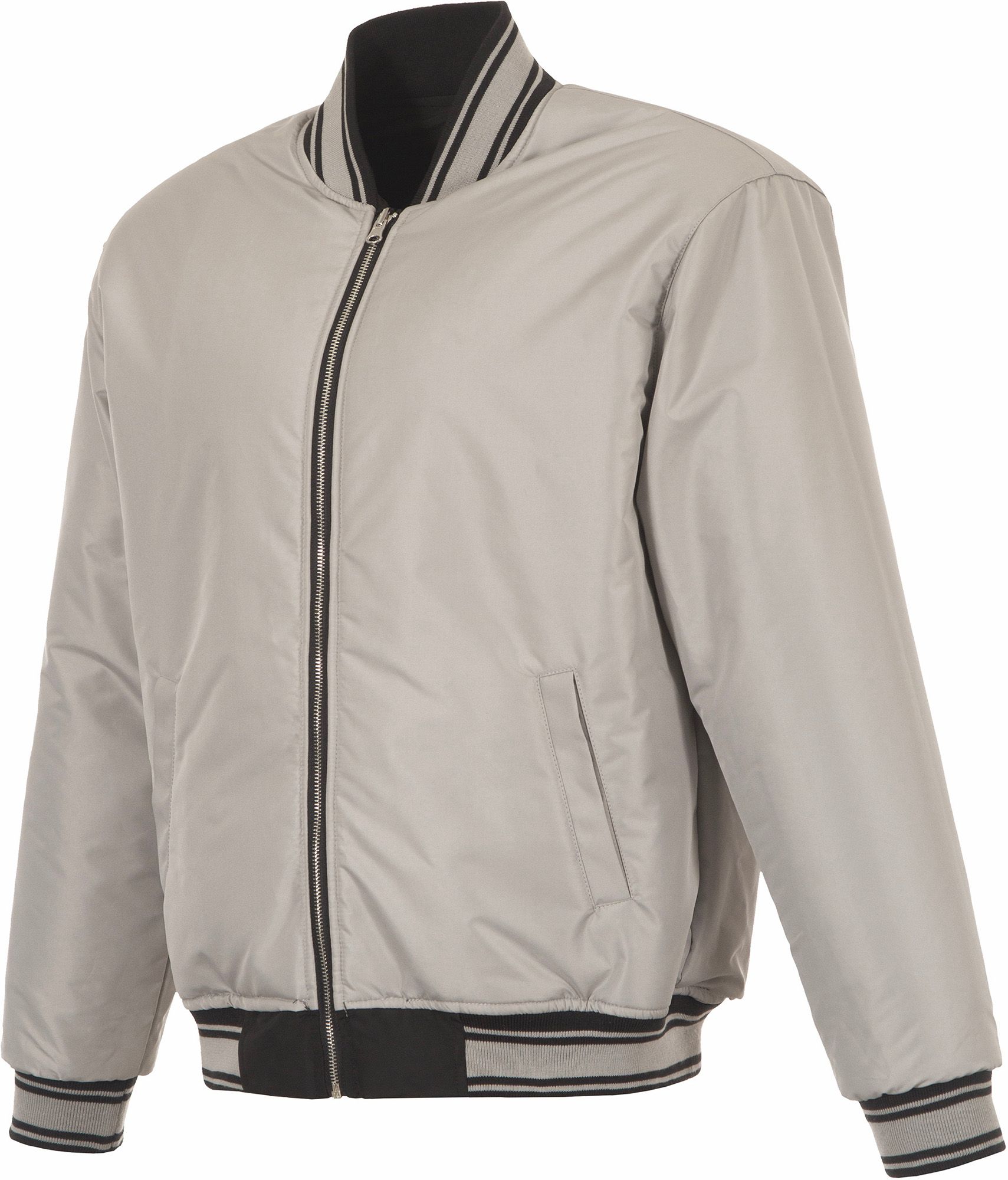 JH Design Men's Baltimore Orioles Full-Zip Reversible Flight Black Nylon Jacket product image