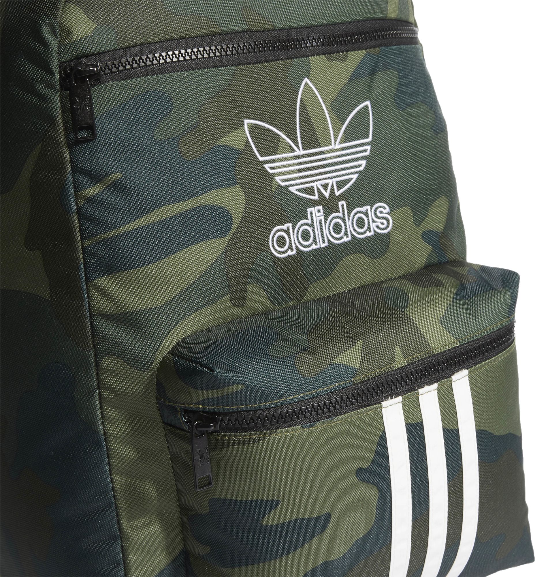 the brand with the 3 stripes backpack