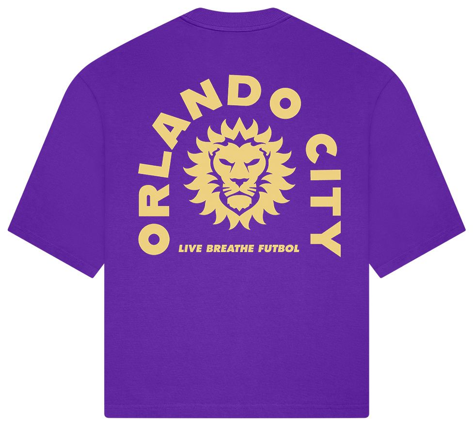 Live Breathe Futbol Adult Orlando City Purple 2026 Tunnel Home T-Shirt product image