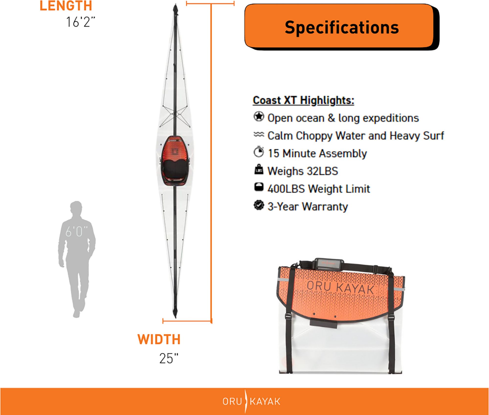 Oru Coast Folding Kayak product image