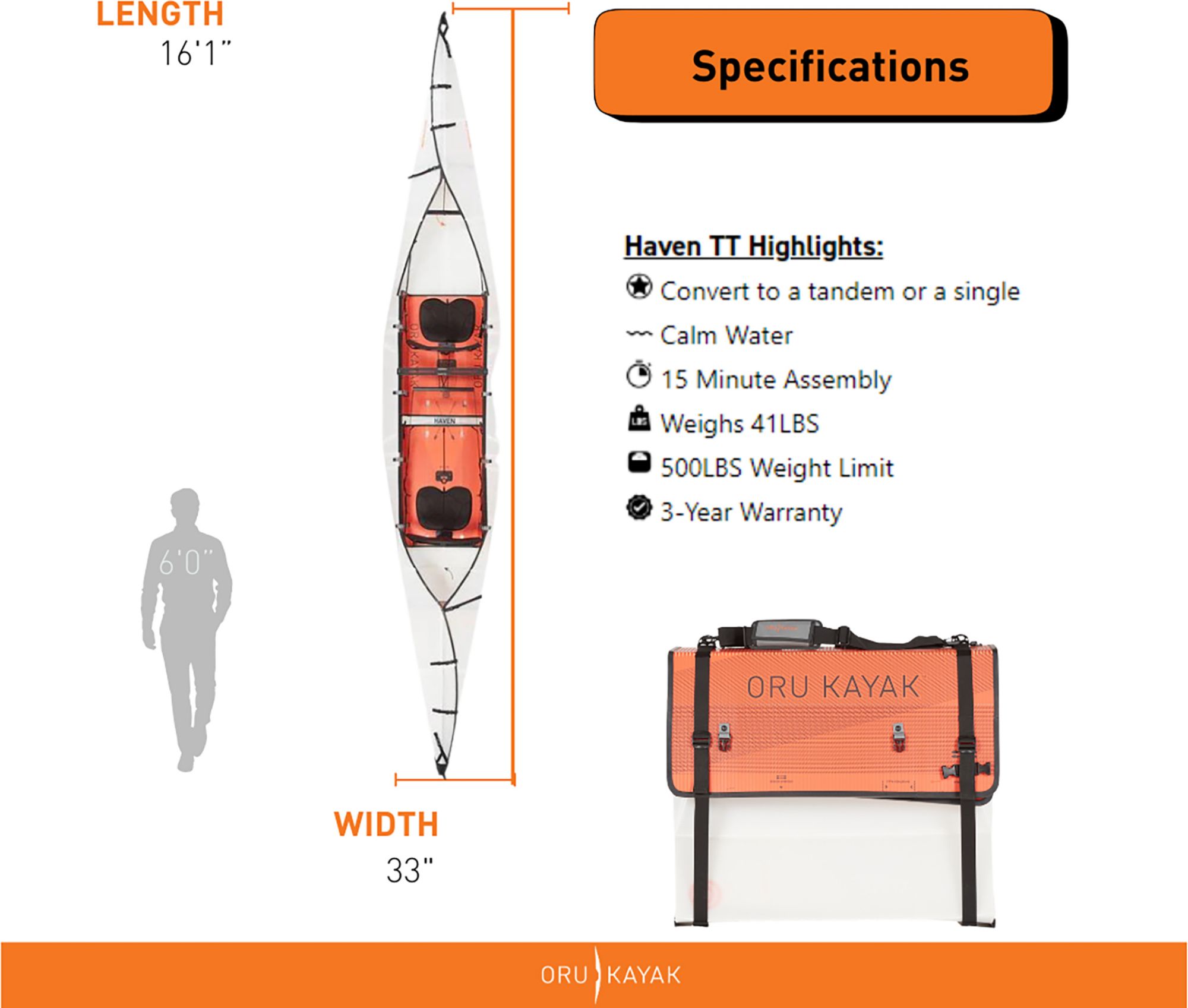 Oru Haven Folding Kayak product image