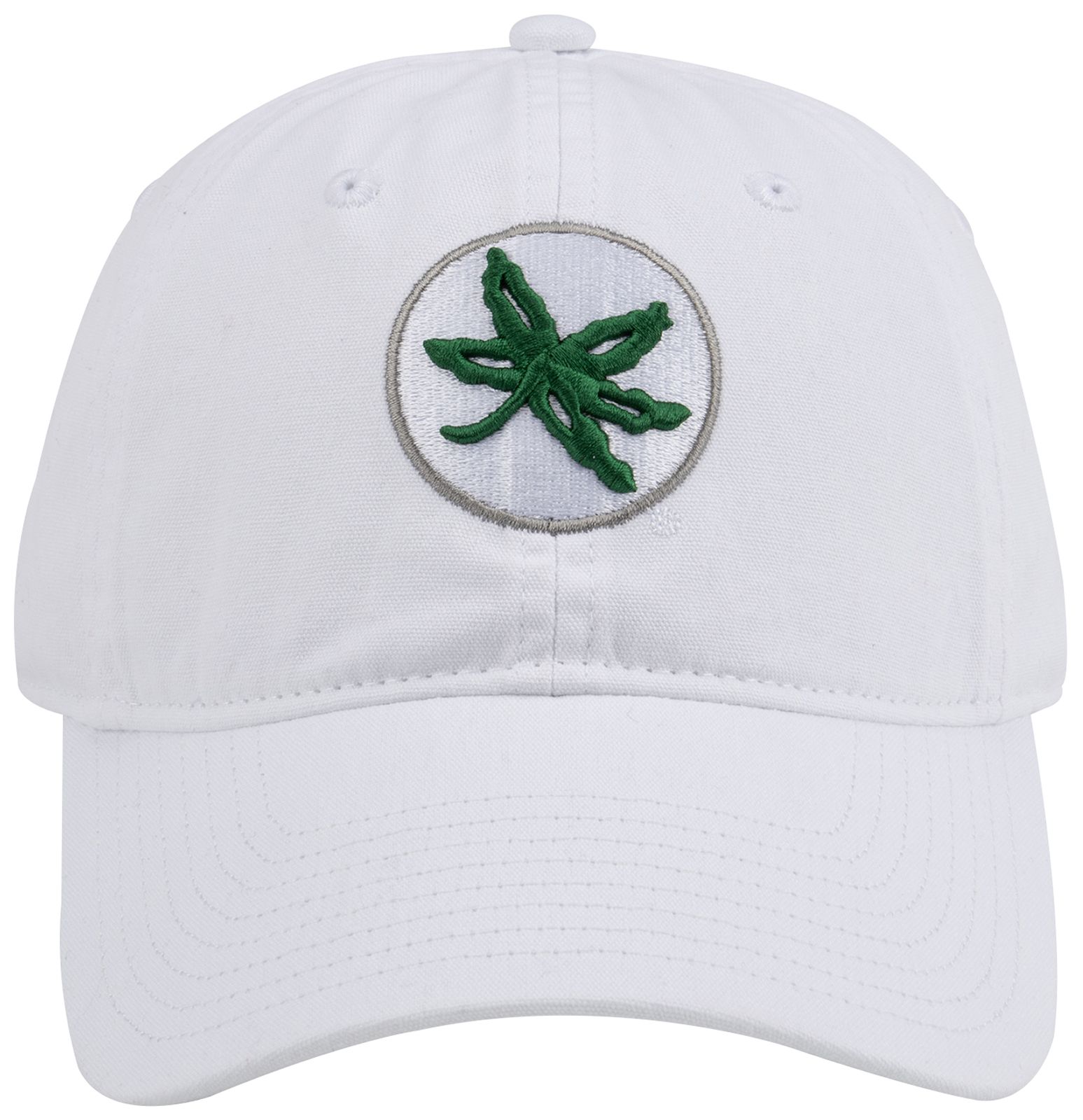 Colosseum Adult Ohio State Buckeyes White Victory Adjustable Hat product image