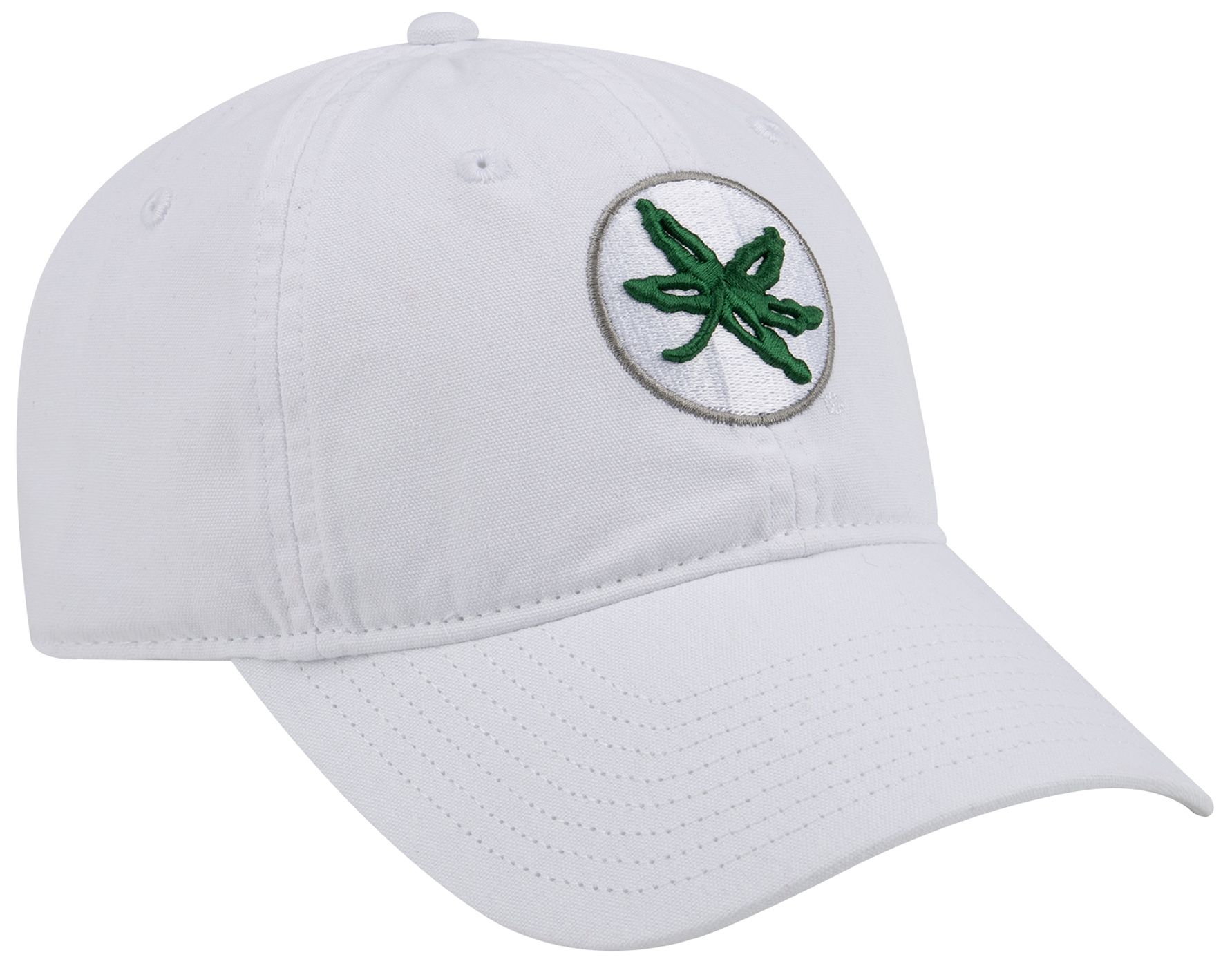 Colosseum Adult Ohio State Buckeyes White Victory Adjustable Hat product image