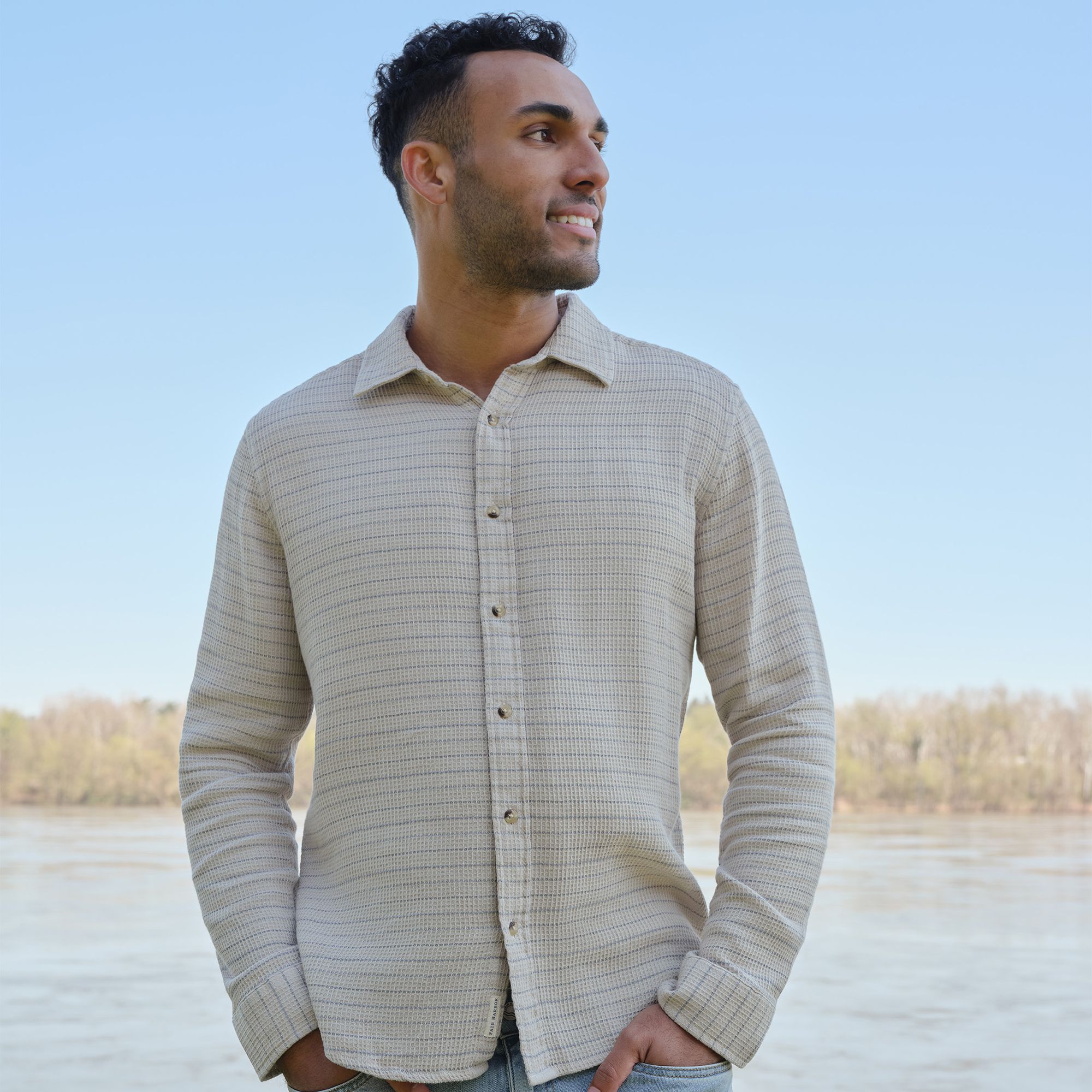 Fair Harbor Men's Oasis Long Sleeve Button-Up Shirt product image