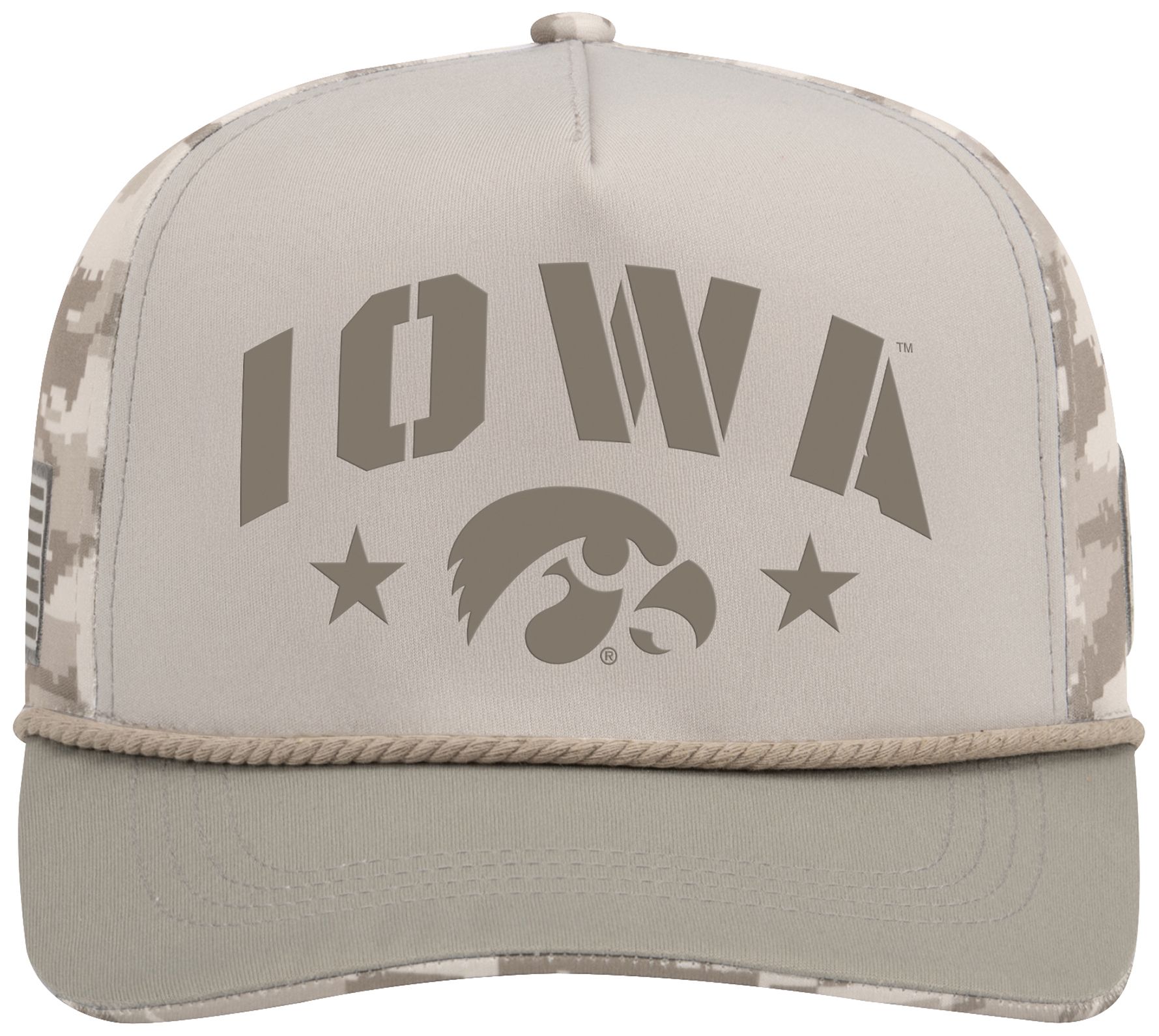 Colosseum Adult Iowa Hawkeyes White Sand Adjustable Hat product image