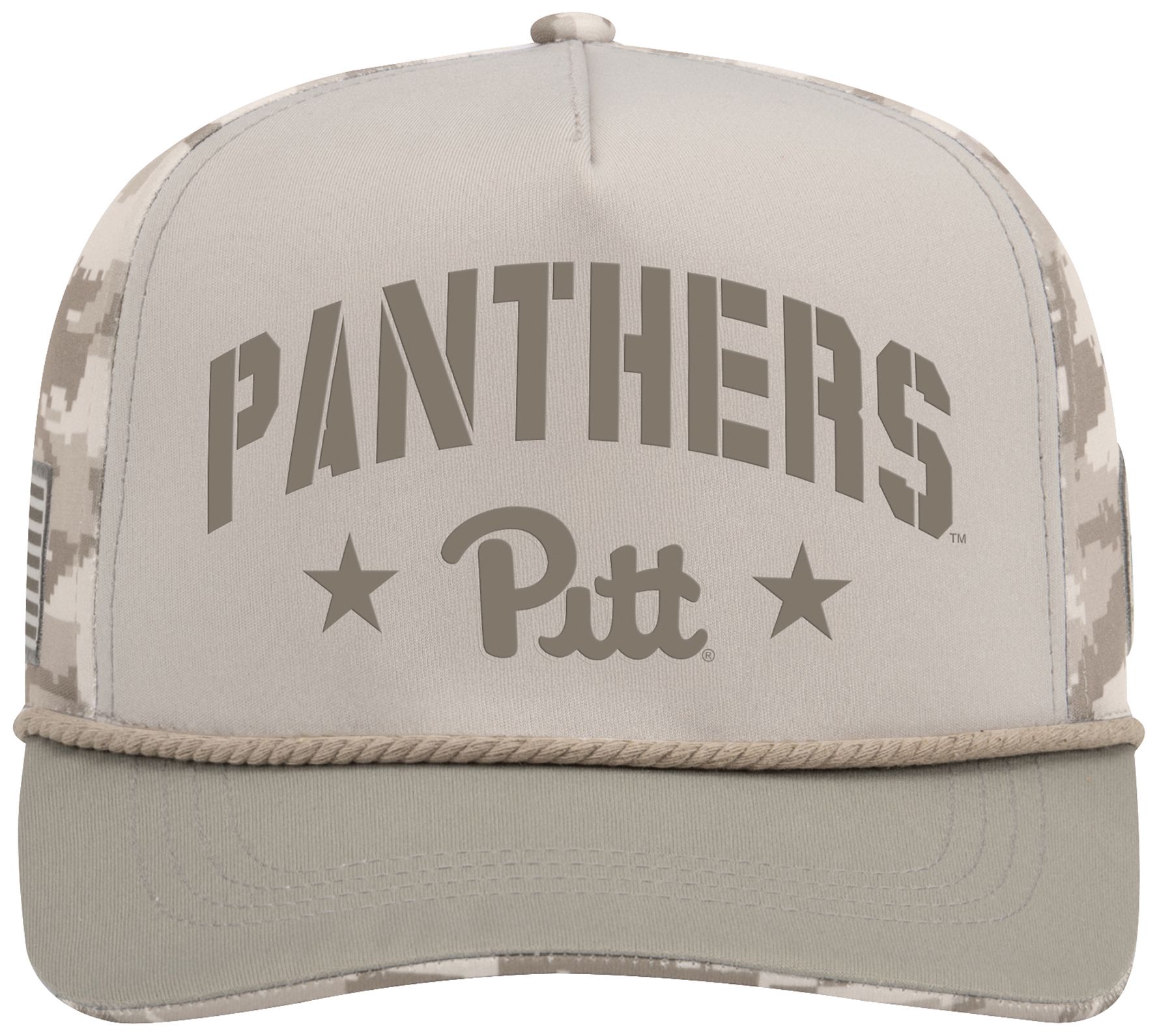 Colosseum Adult Pitt Panthers White Sand Adjustable Hat product image