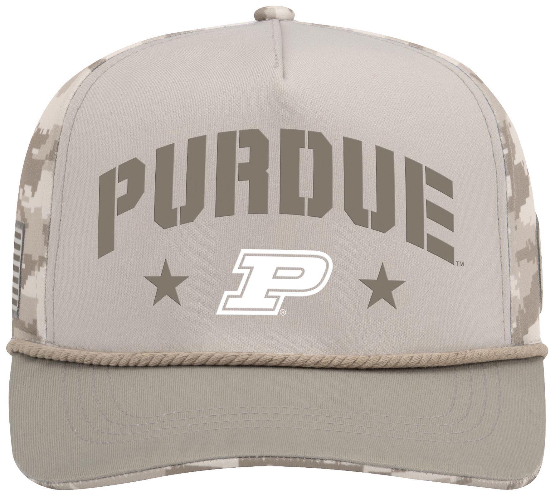 Colosseum Adult Purdue Boilermakers White Sand Adjustable Hat product image