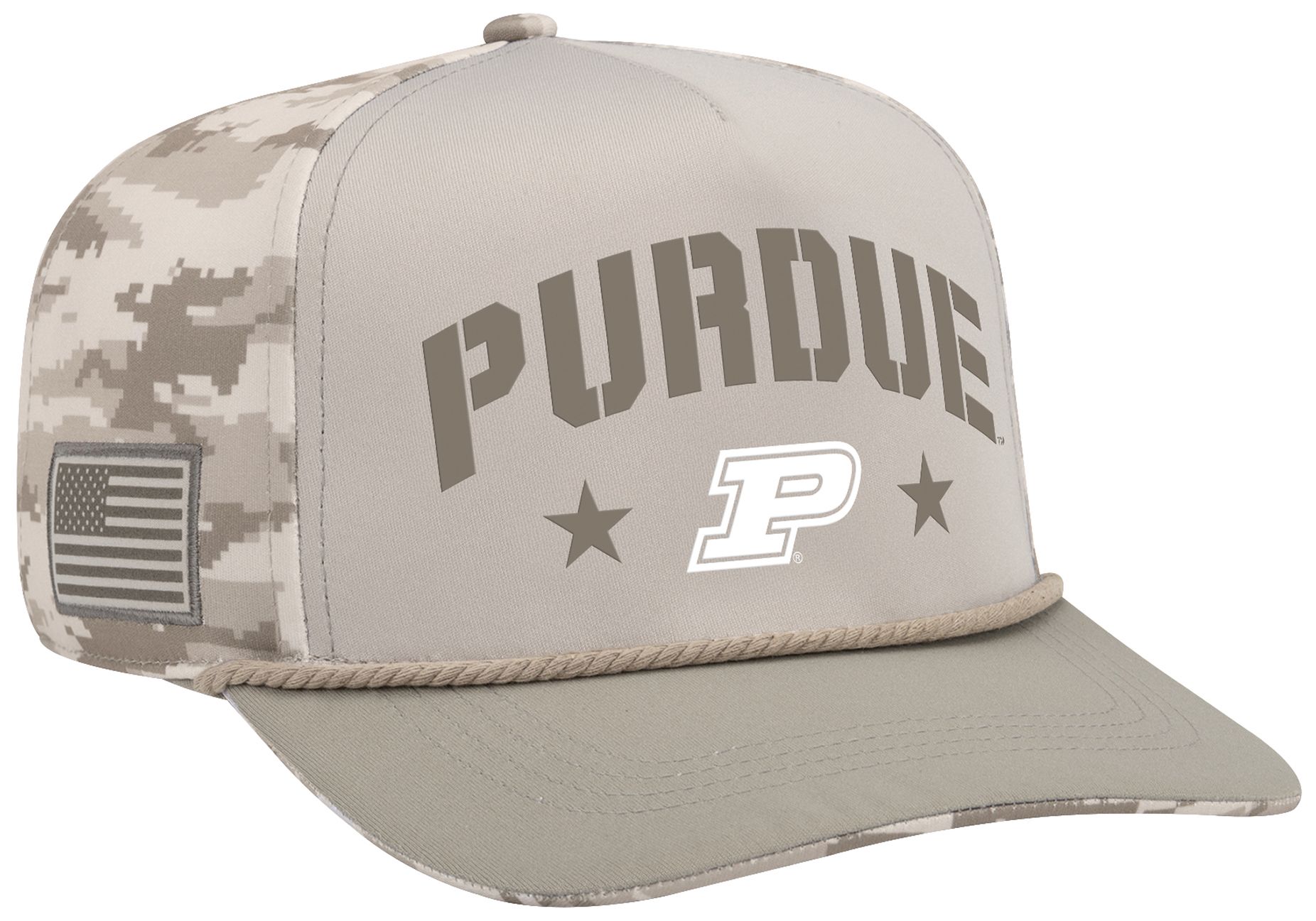 Colosseum Adult Purdue Boilermakers White Sand Adjustable Hat product image