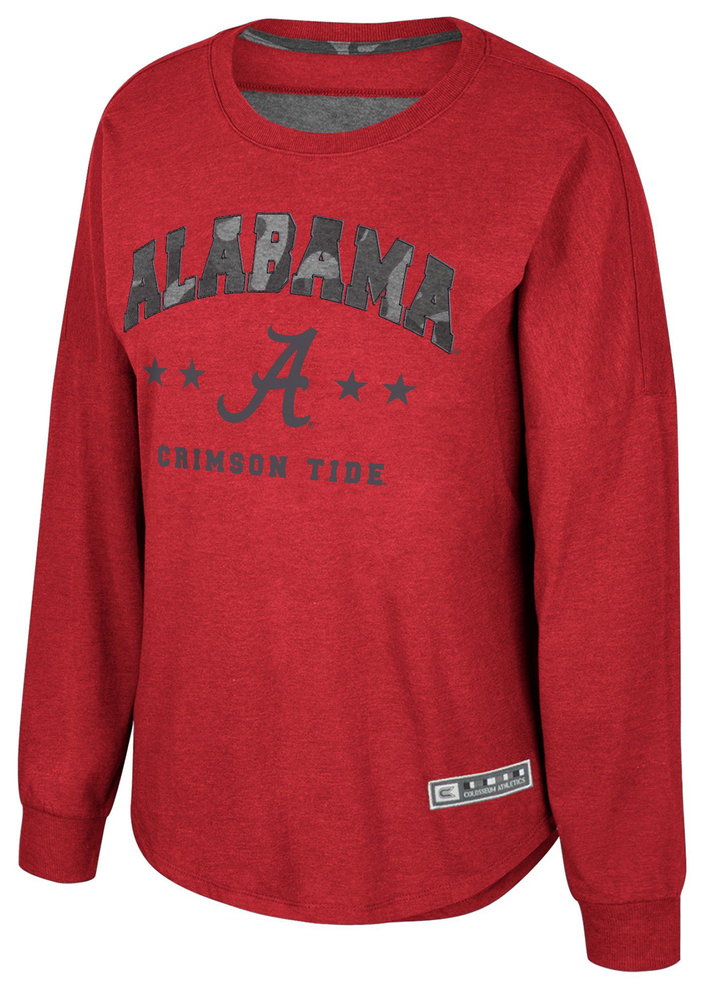 Colosseum Women's Alabama Crimson Tide Cardinal Oorah Long sleeve Dolman T-Shirt product image