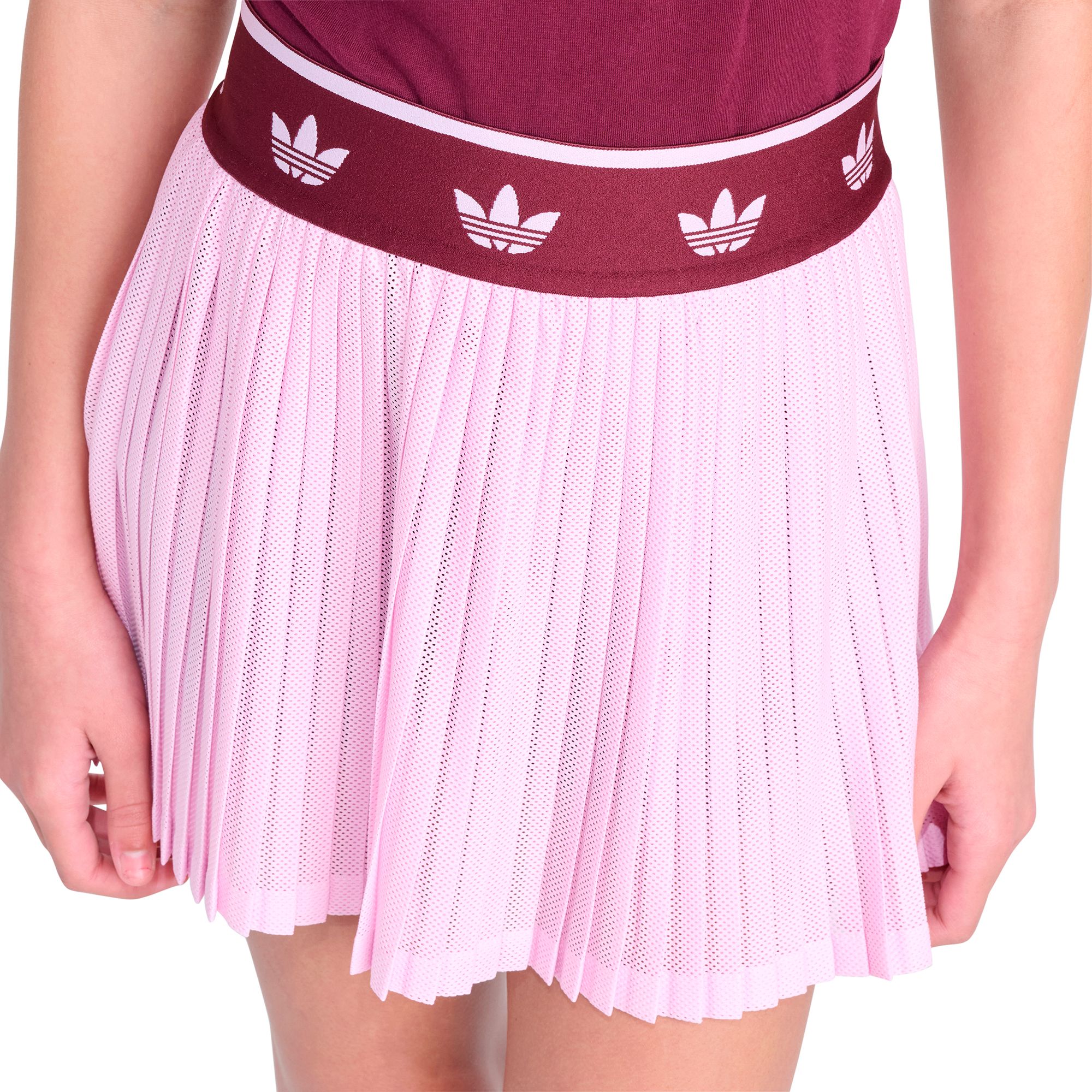 adidas Girls' Originals Trefoil Printed Elastic Waistband Mesh Skort product image