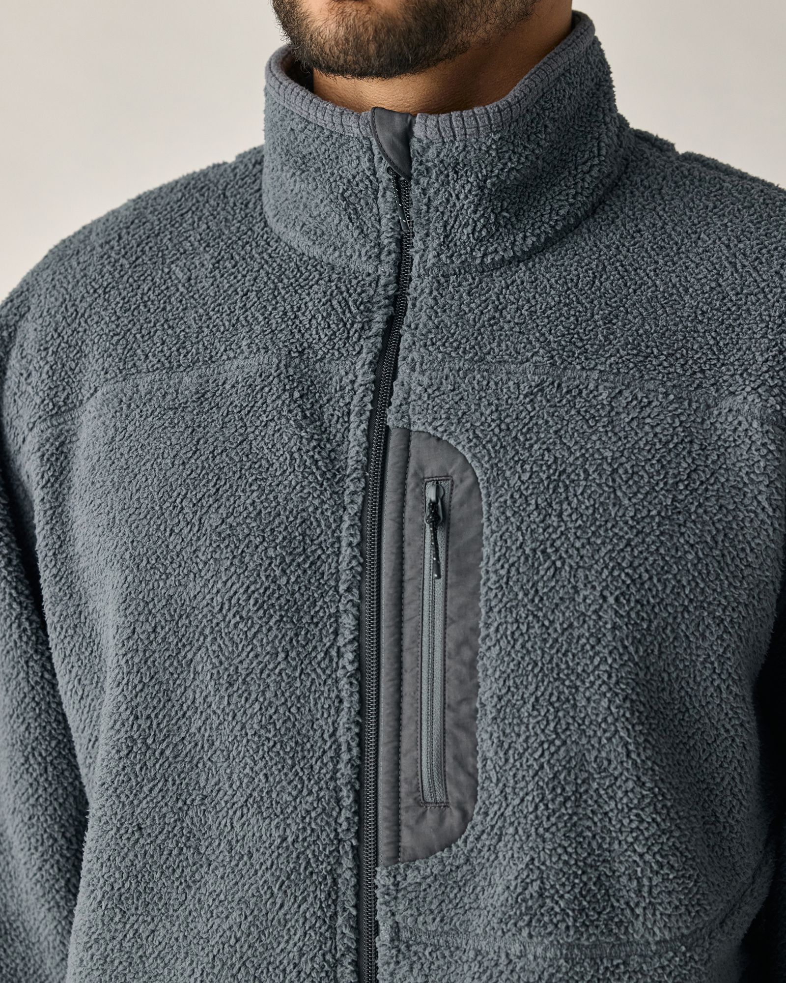 Huckberry Men's Tahr Fleece Full Zip Jacket product image