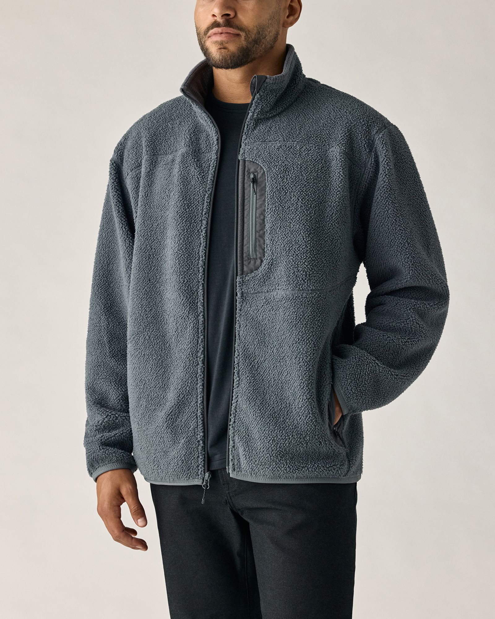 Huckberry Men's Tahr Fleece Full Zip Jacket product image