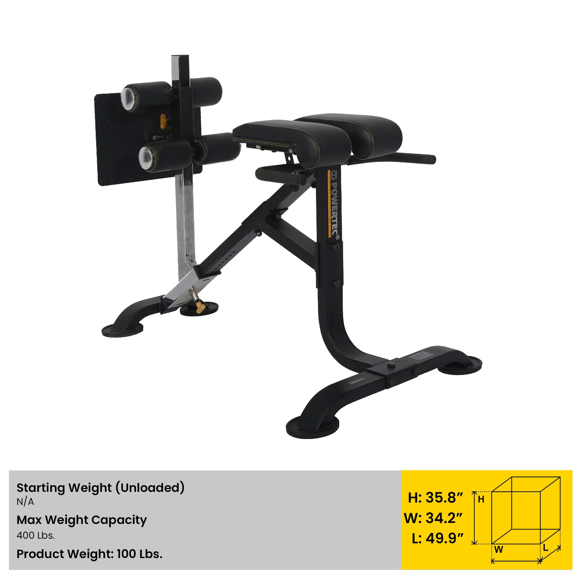 Powertec Dual Hyperextension Crunch Combo product image