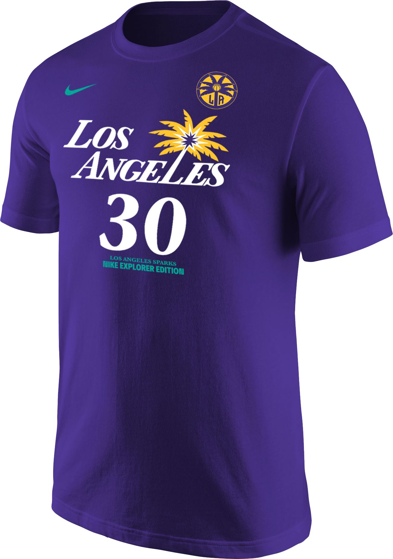 Nike Adult Los Angeles Sparks Nneka Ogwumike #30 Purple T-Shirt product image