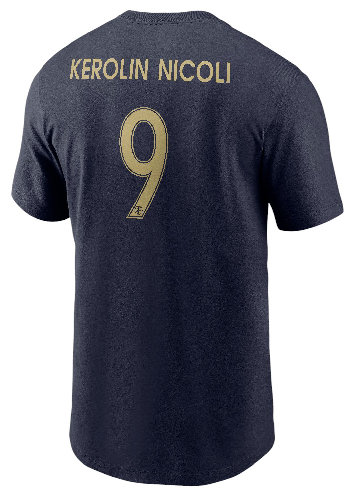 Nike Adult North Carolina Courage Kerolin Nicoli #9 Navy T-Shirt product image